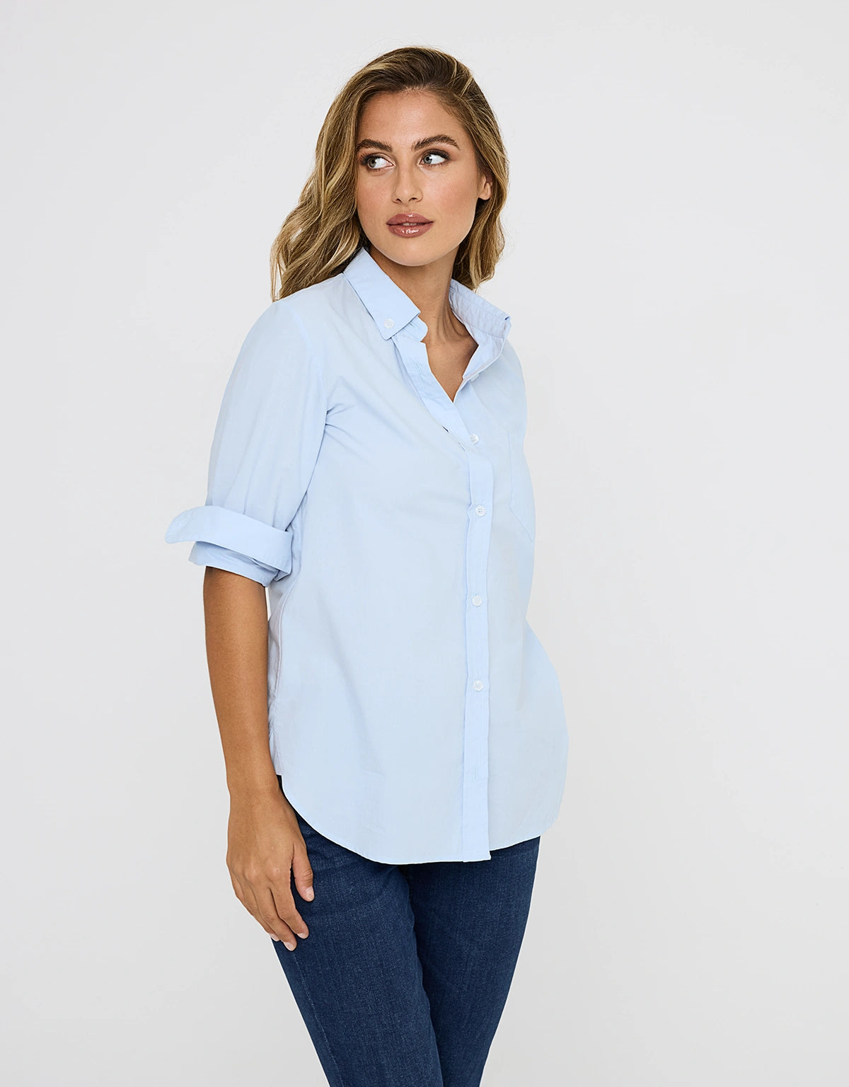 Camisa Manga Larga Azul - Ambre