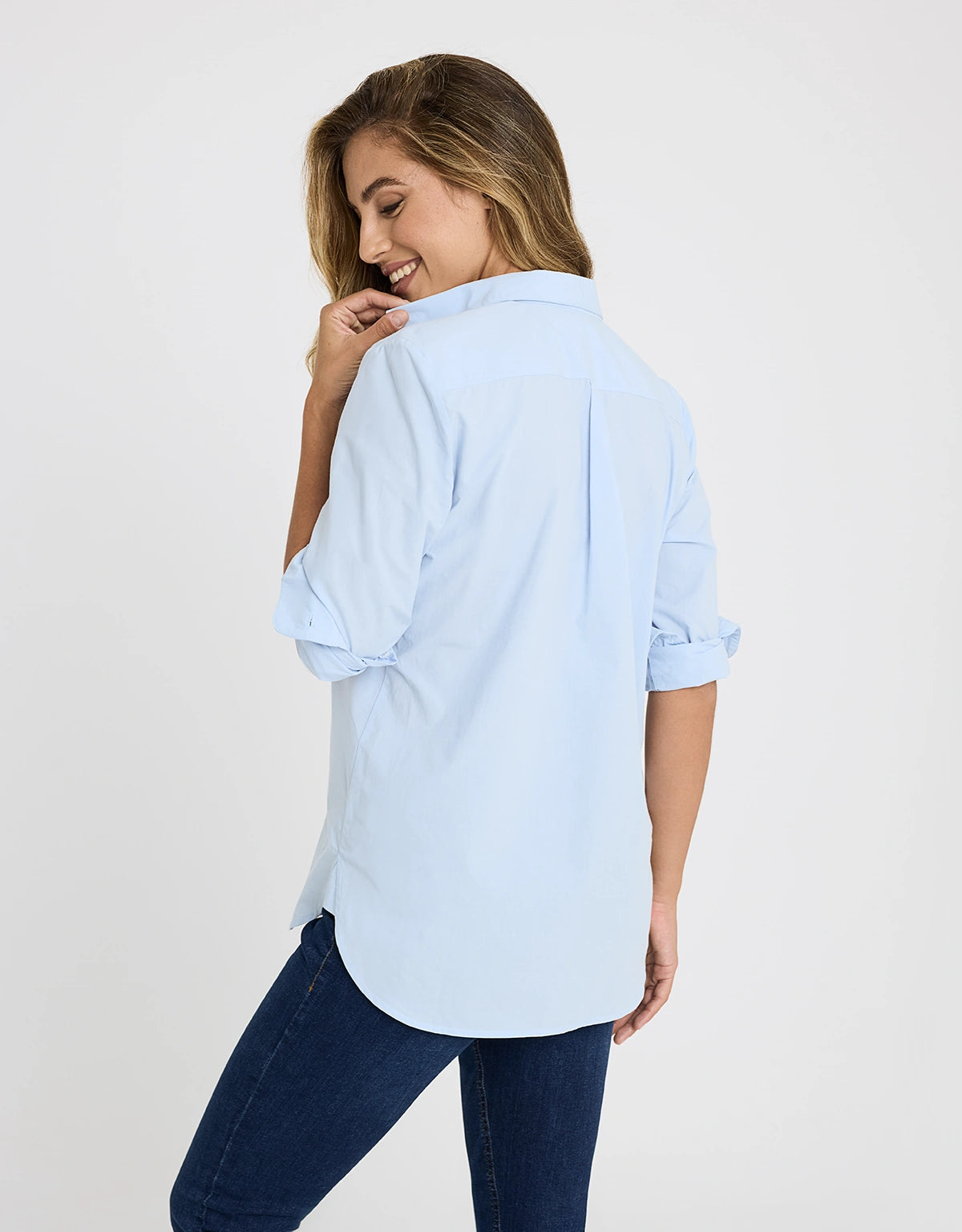 Camisa Manga Larga Azul - Ambre