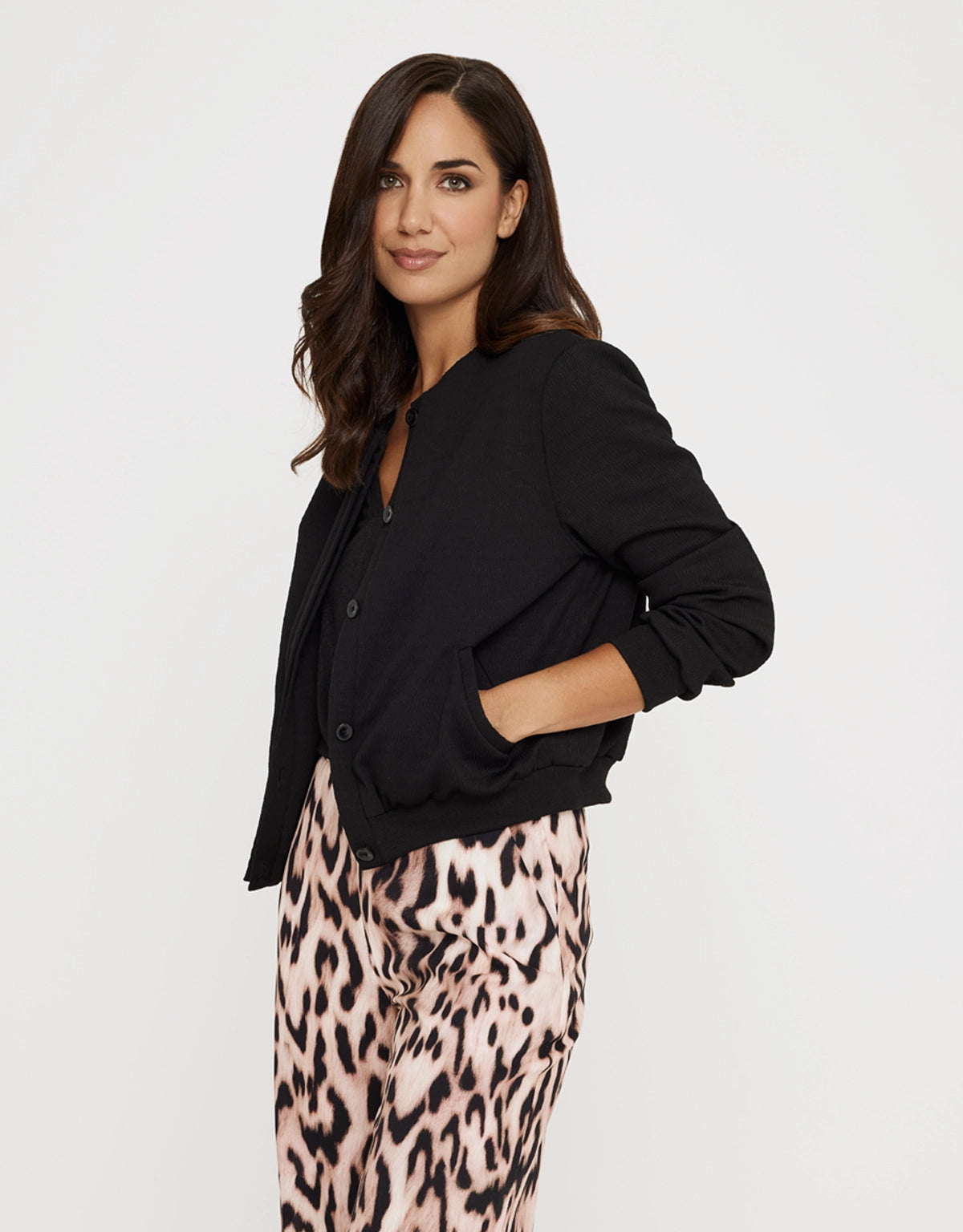 Chaqueta Bomber Textura - Chantilly