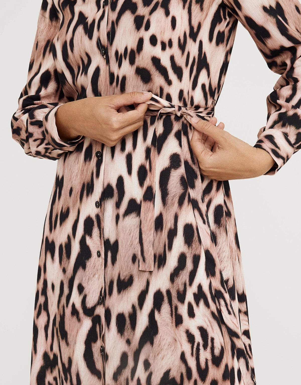 Vestido Largo Animal Print - Leormin