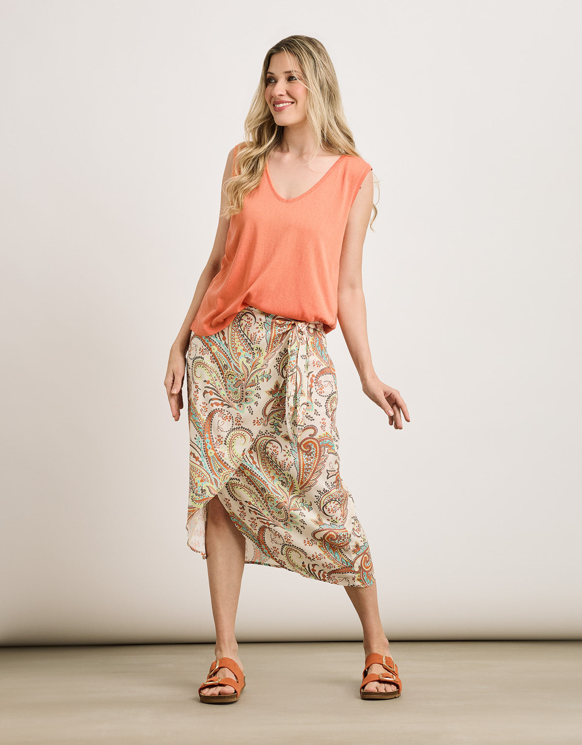 Falda Midi Multicolor - Grilix