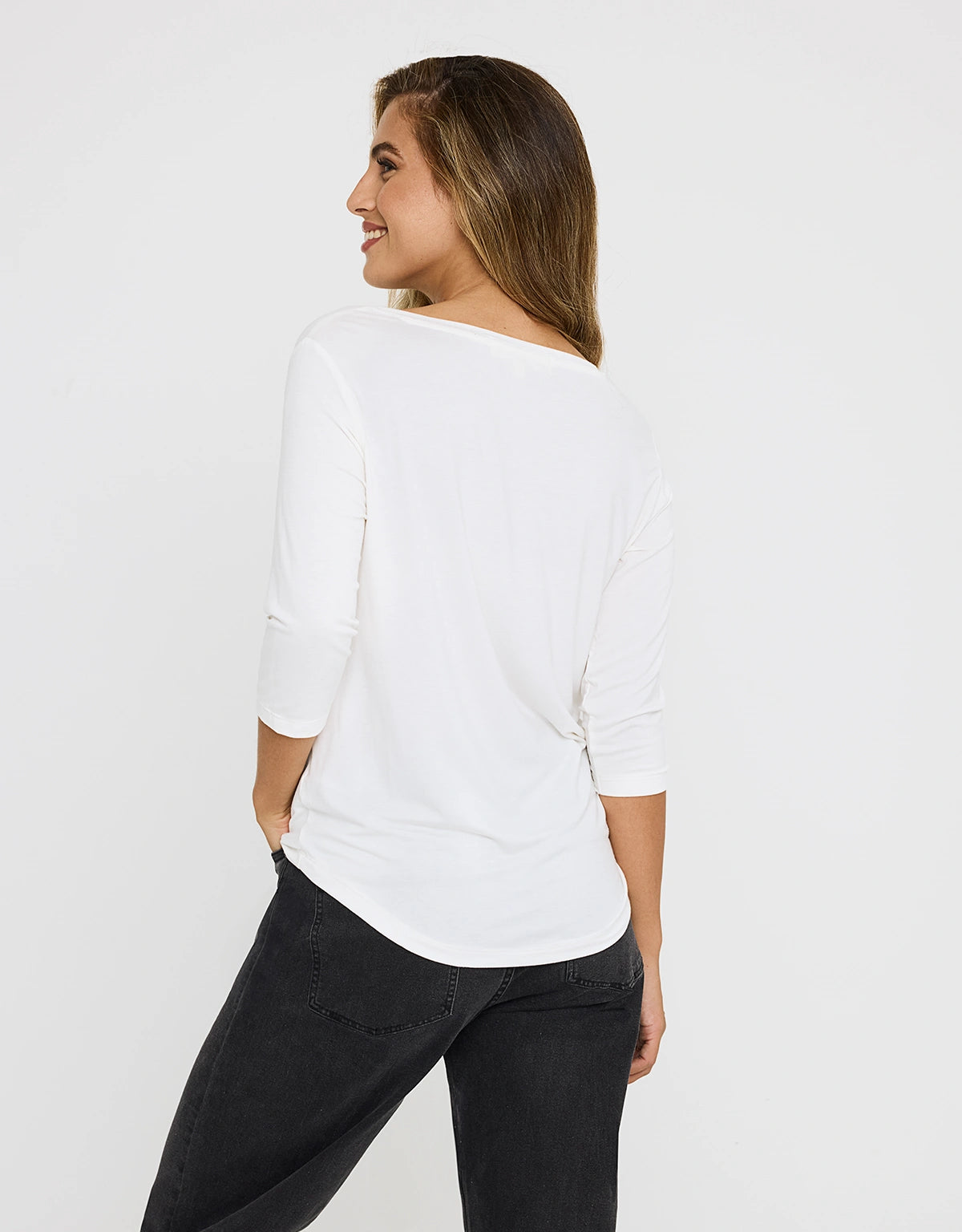 Camiseta Media Manga Beige - Kloraleen