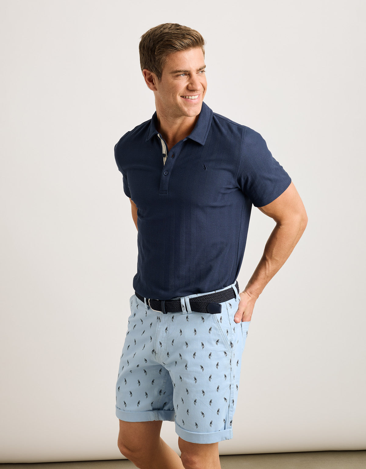 Polo Manga Corta Azul Marino - Biebi