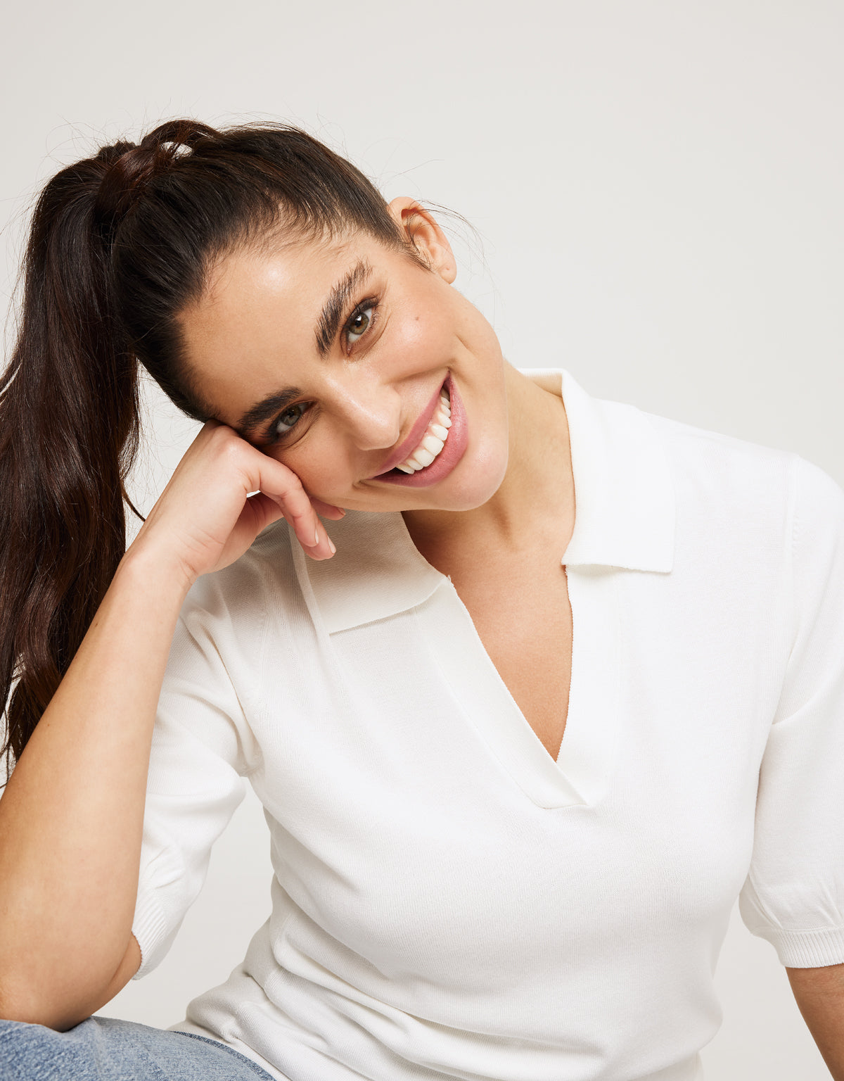 Jersey Manga Corta Blanco - Baju