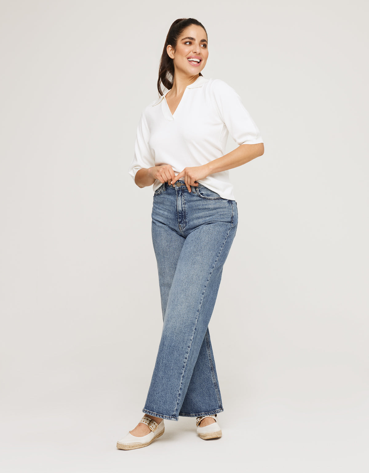 Jersey Manga Corta Blanco - Baju