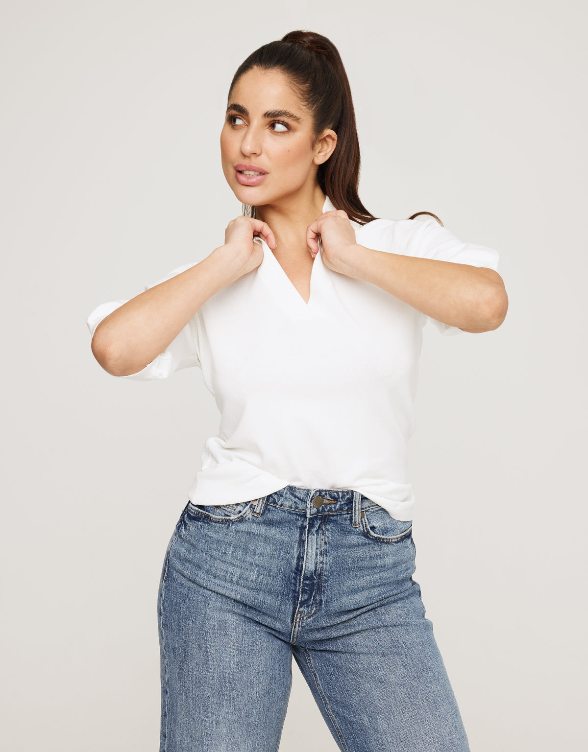 Jersey Manga Corta Blanco - Baju