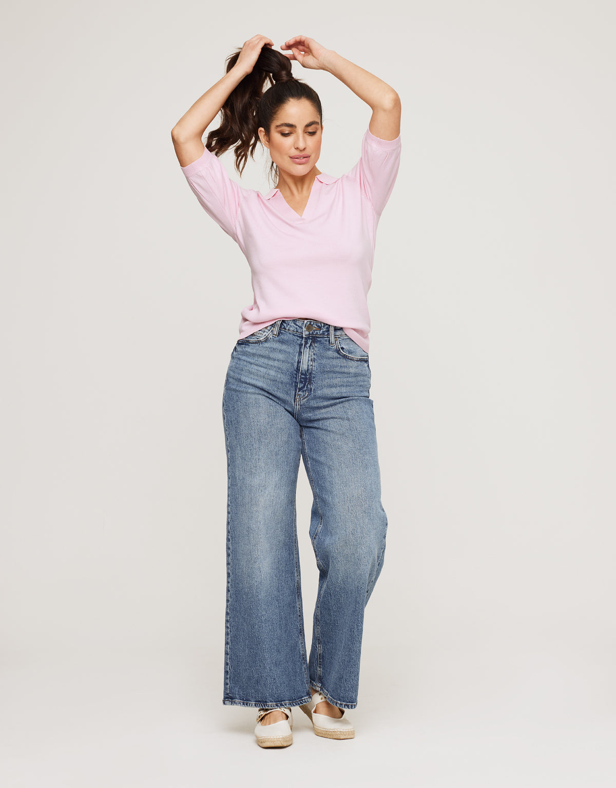 Jersey Manga Corta Rosa - Baju