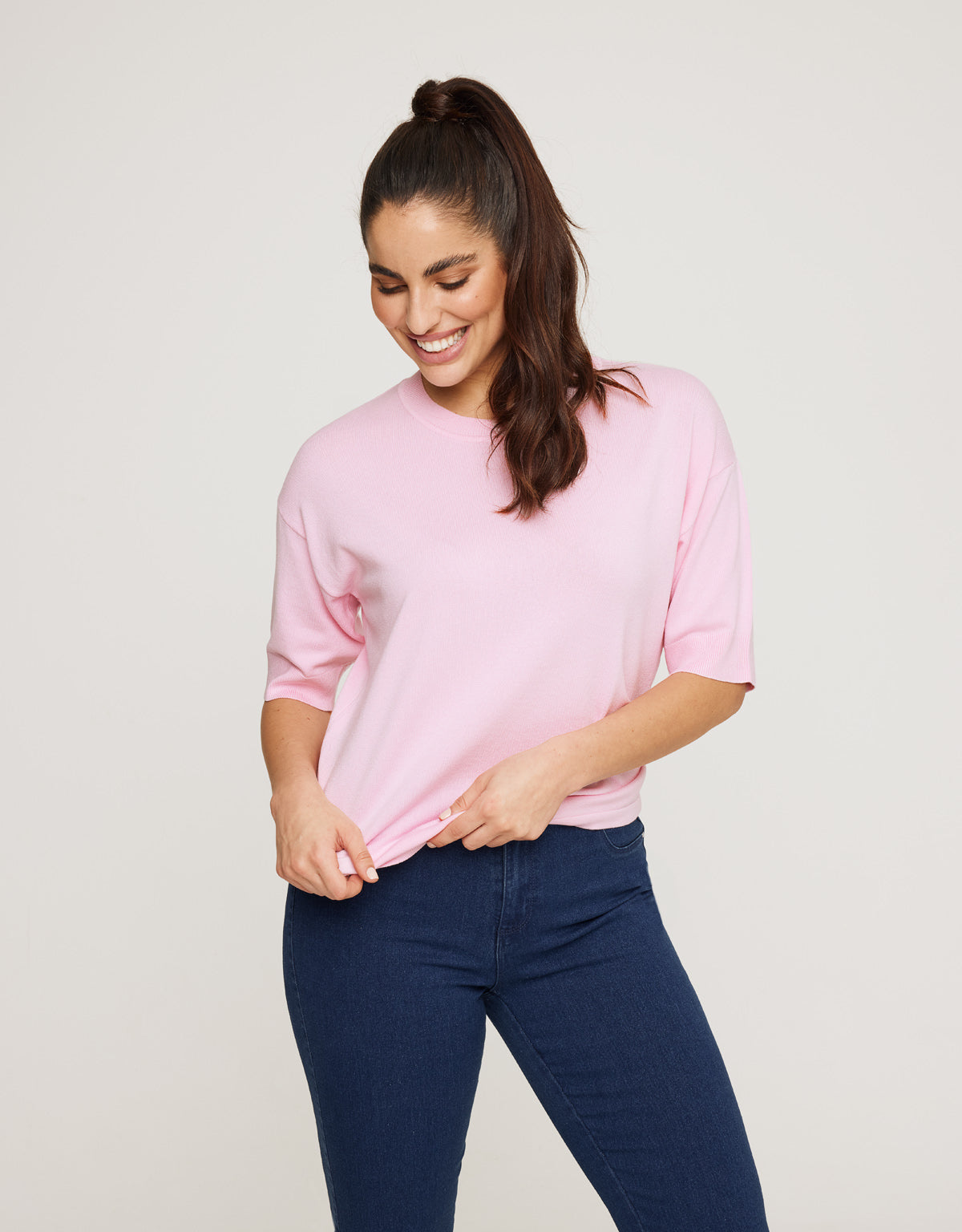 Jersey Manga Corta Rosa - Krekla