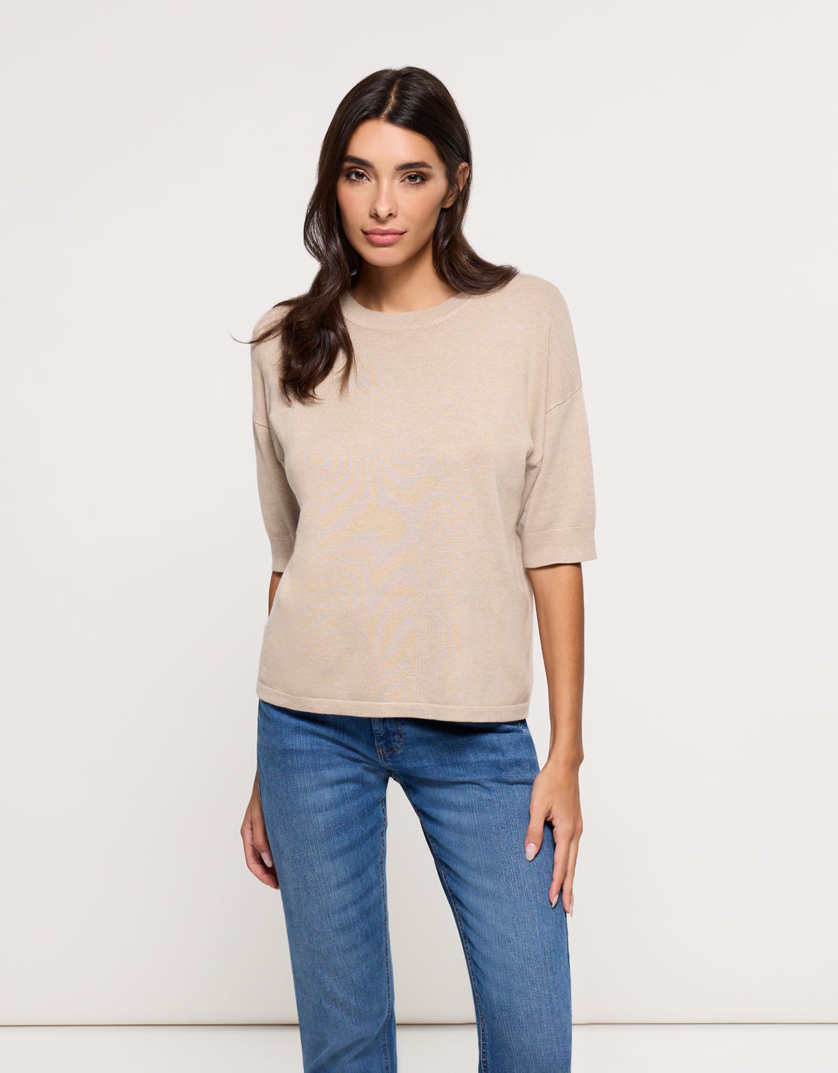 Jersey Manga Larga Beige - Krekla 1