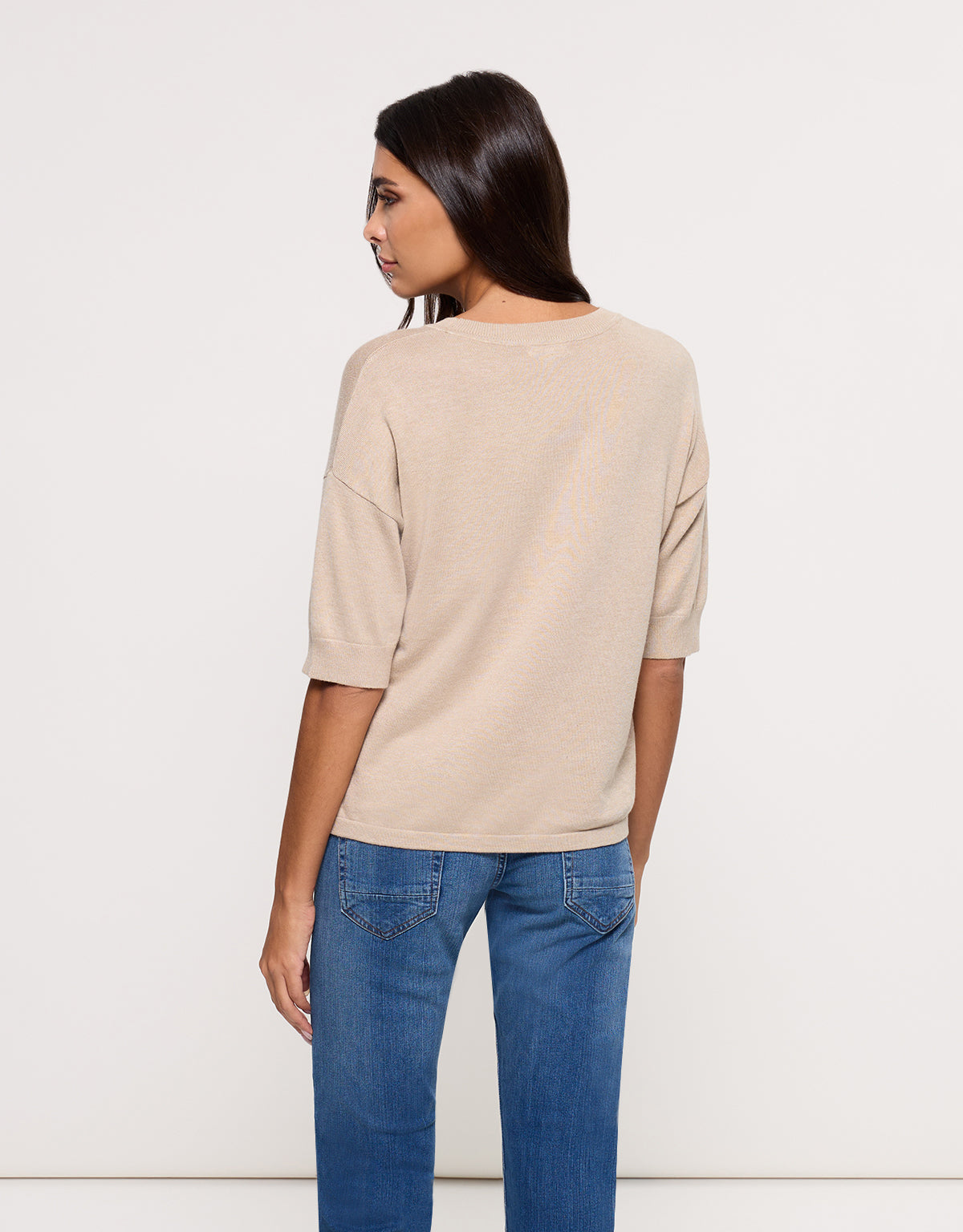 Jersey Manga Larga Beige - Krekla 4