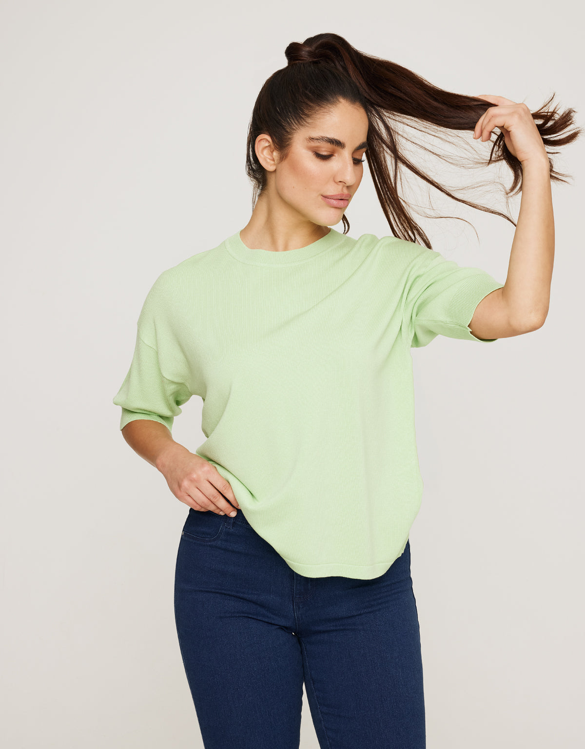 Jersey Manga Corta Verde Claro - Krekla