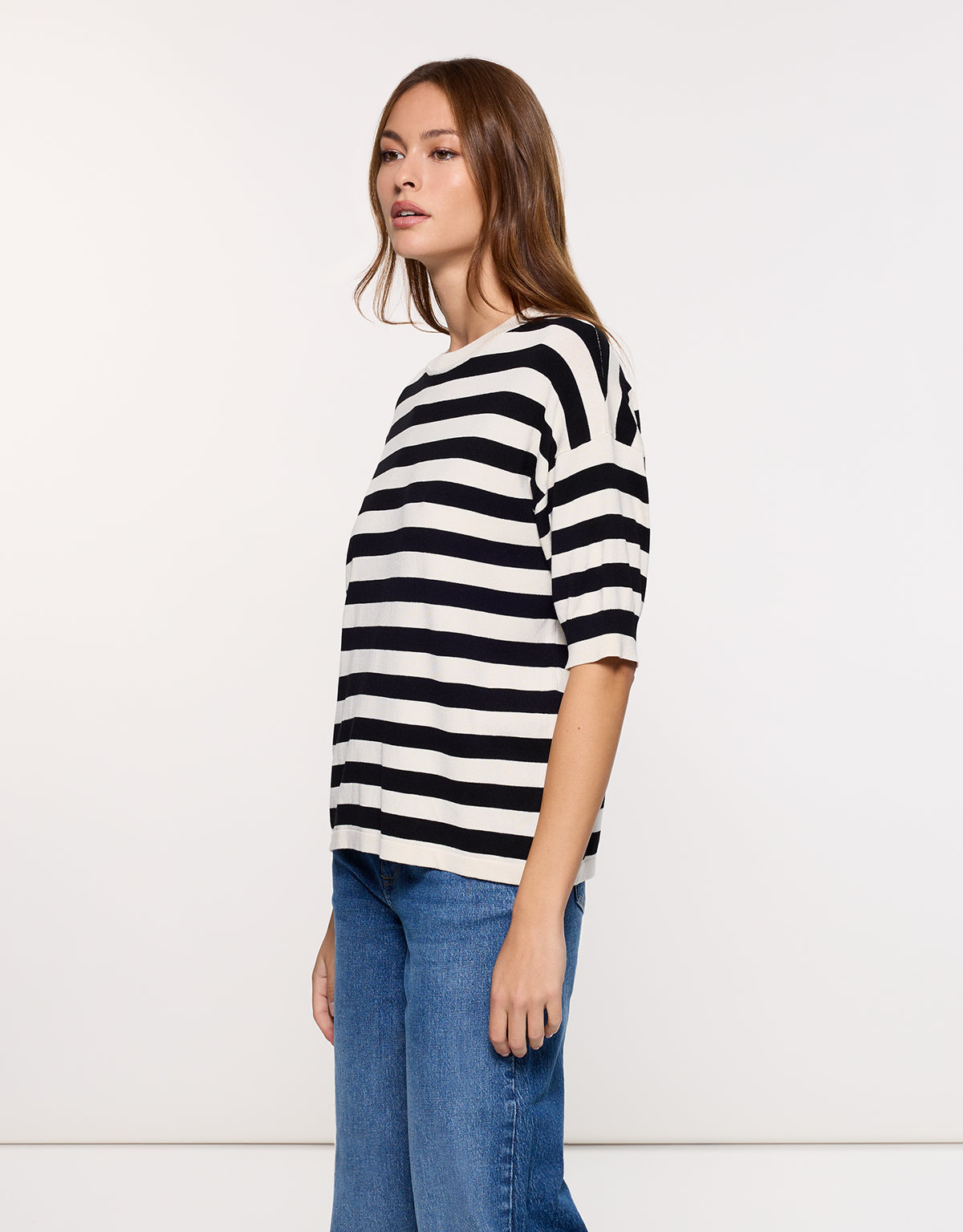 Jersey Manga Corta Negro Rayas - Krekla 2