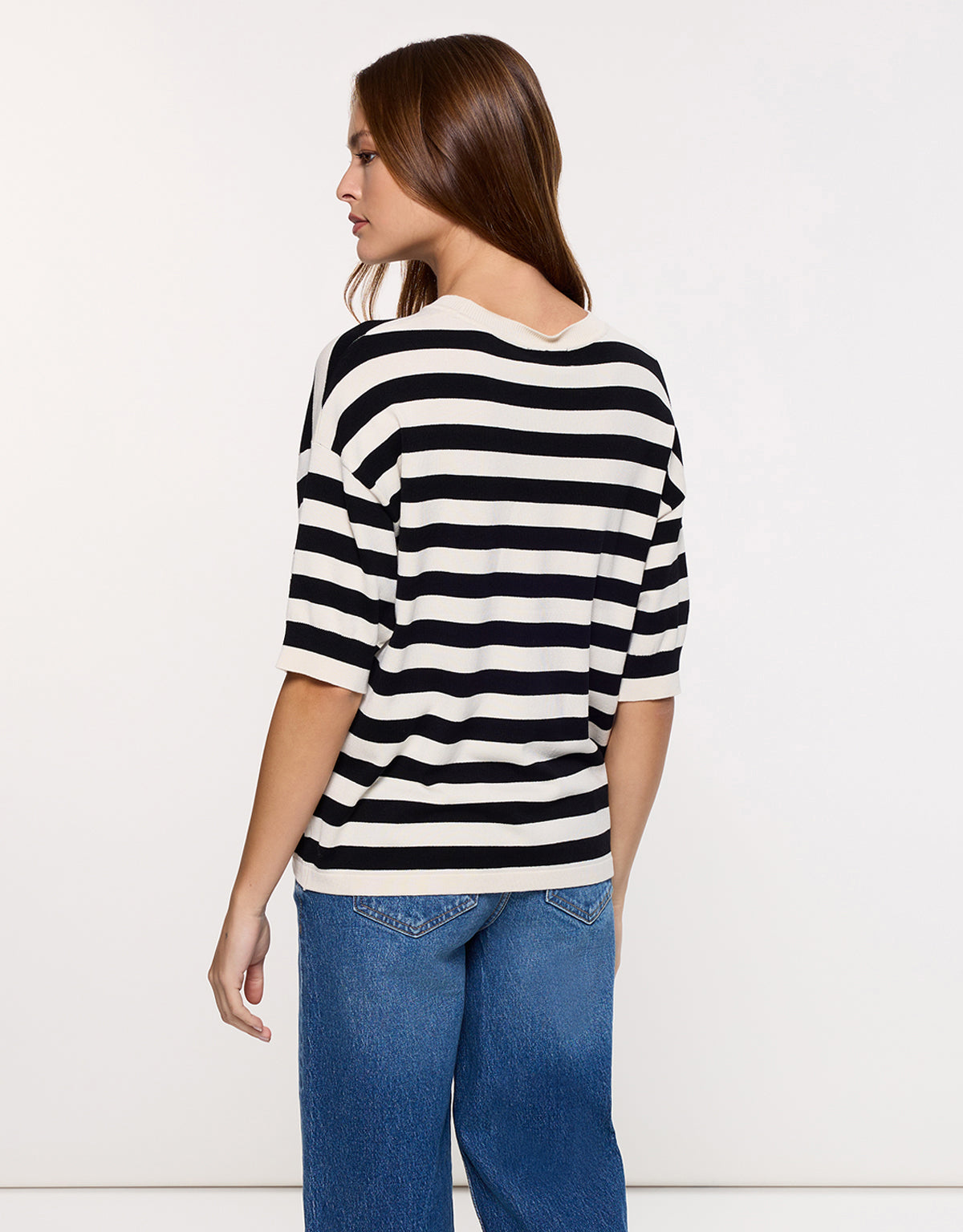 Jersey Manga Corta Negro Rayas - Krekla 3