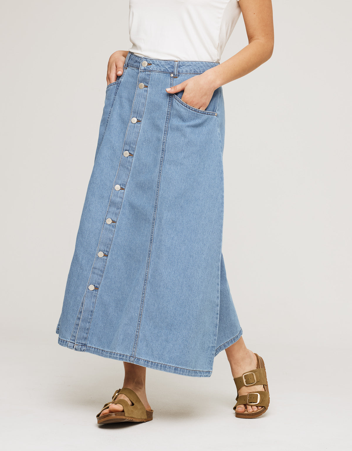 Falda Larga Denim - Jorta