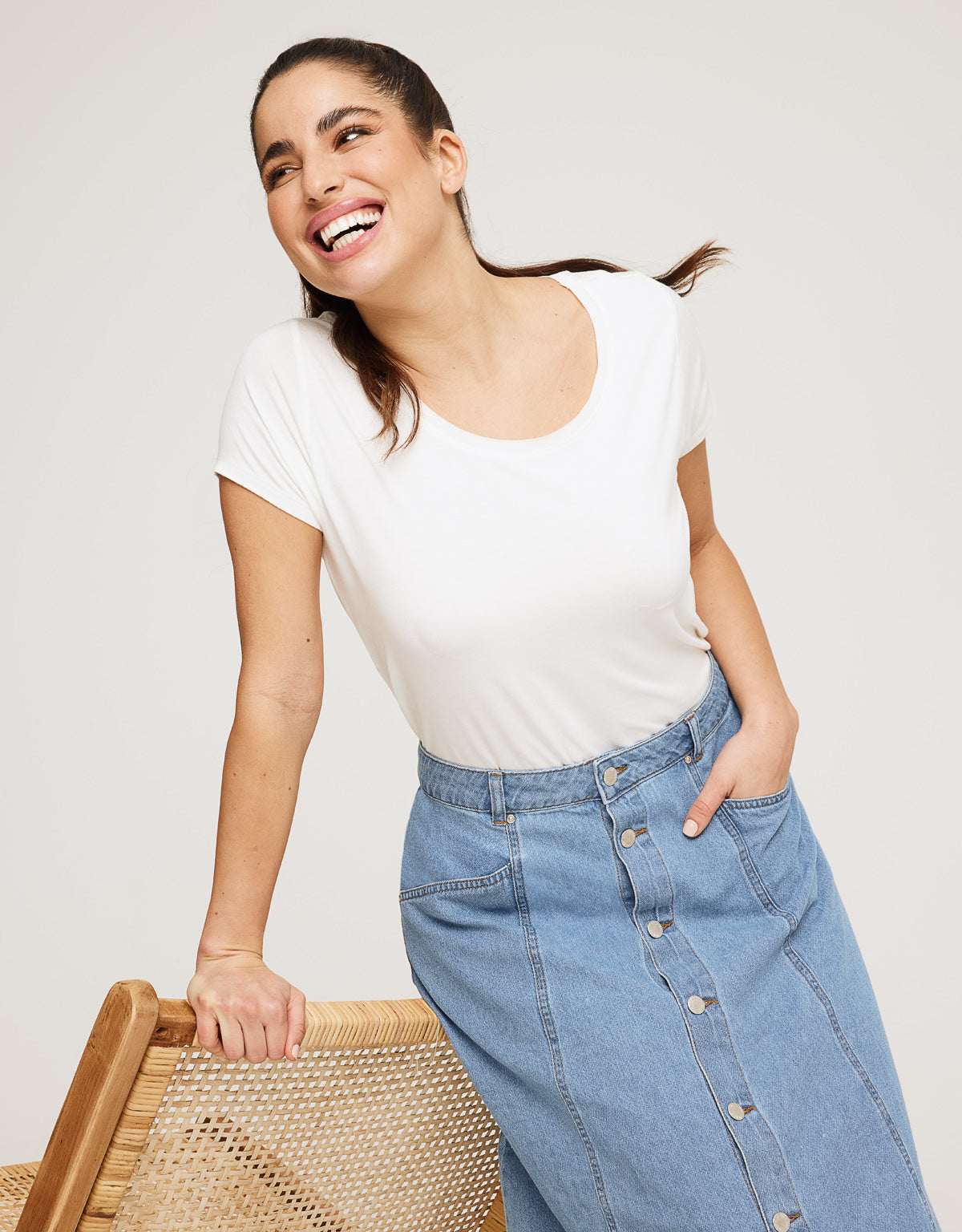 Falda Larga Denim - Jorta