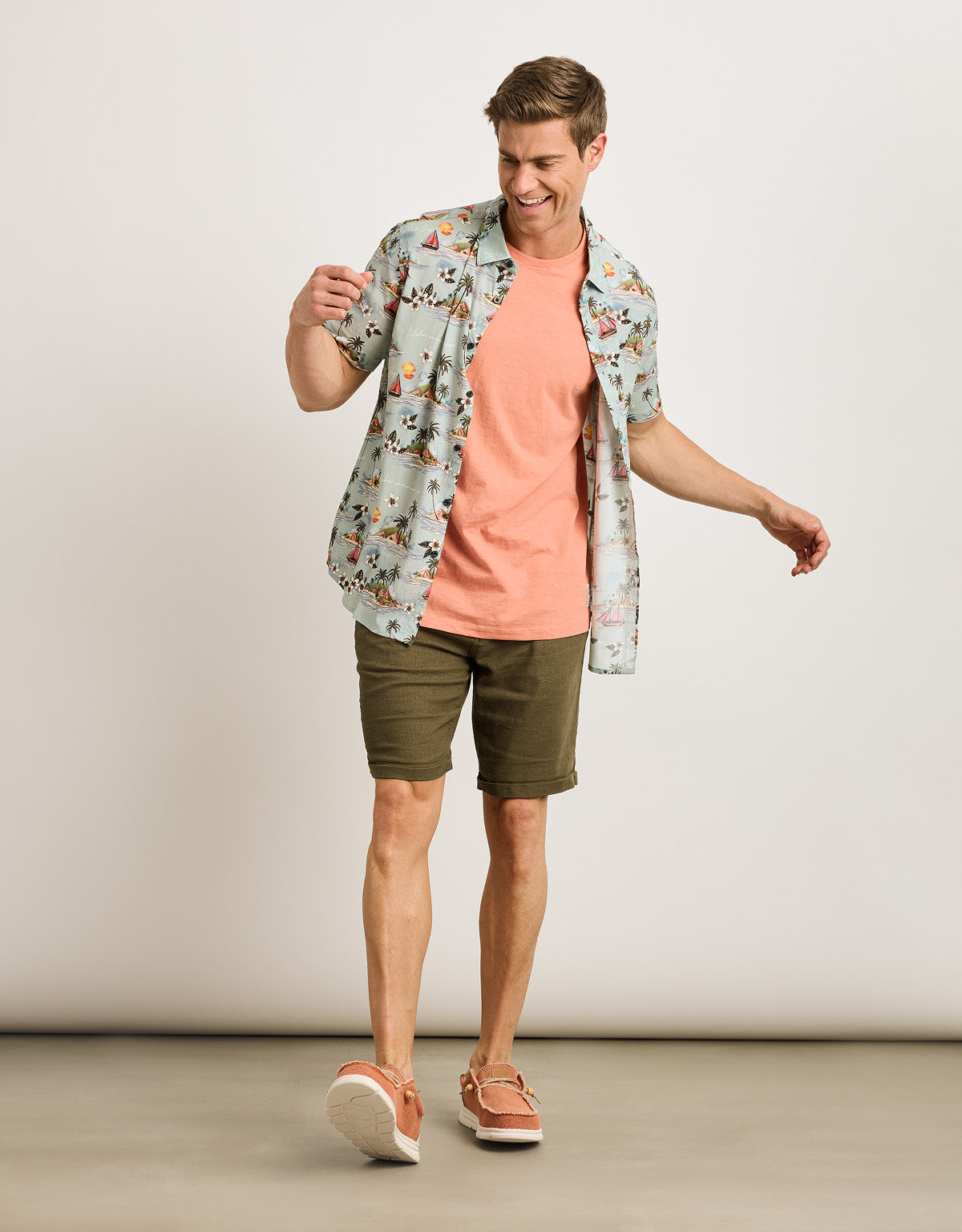 Camisa Manga Corta Azul Celeste - Cashoy