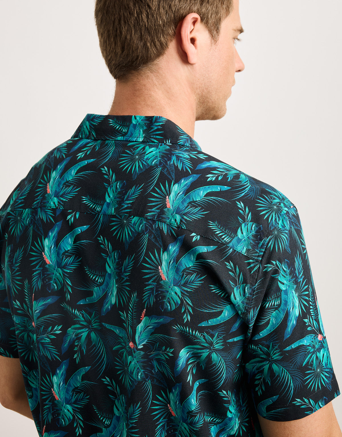 Camisa Manga Corta Azul Marino - Amazono