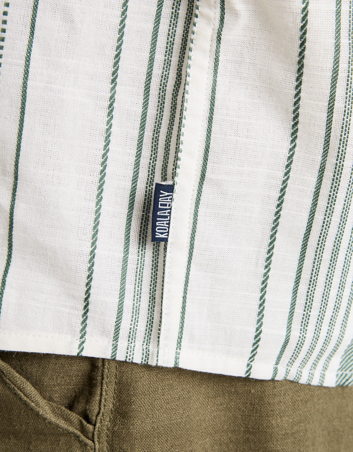 Camisa Manga Corta Verde Algodón - Linen 6