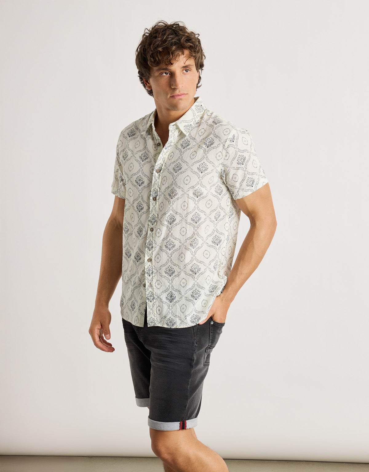 Camisa Manga Corta Blanco - Napis 3