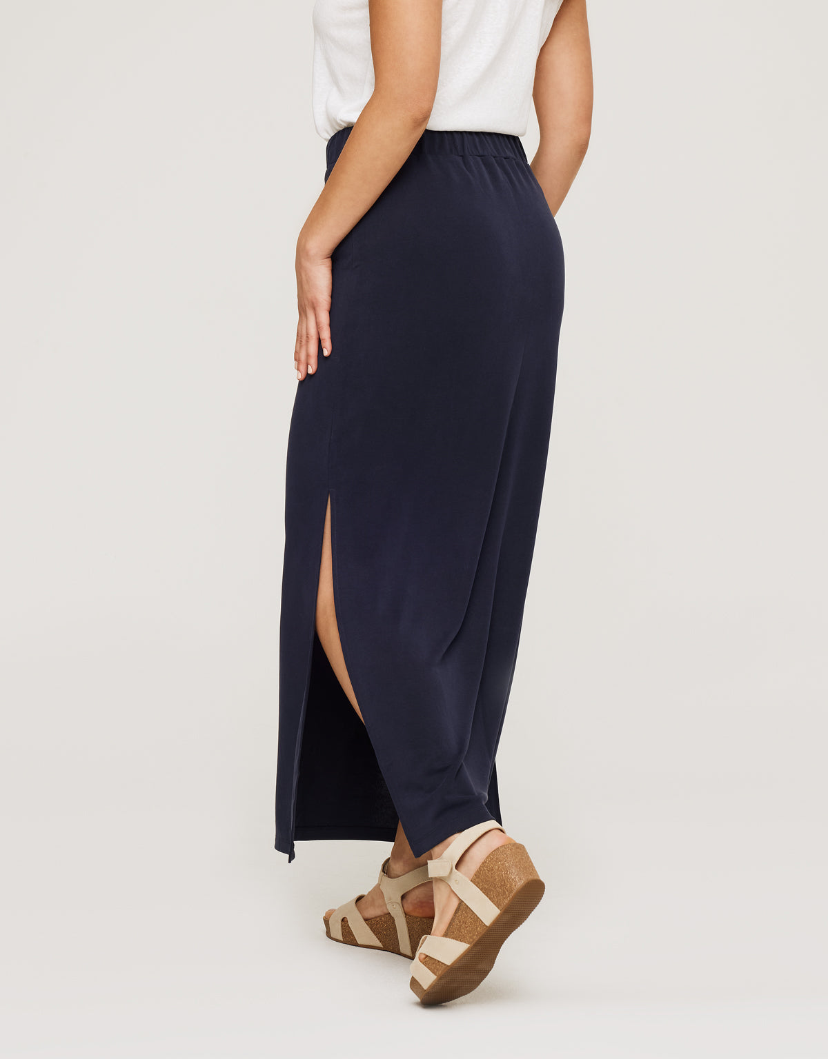 Falda Midi Azul Marino - Claudinasa 2