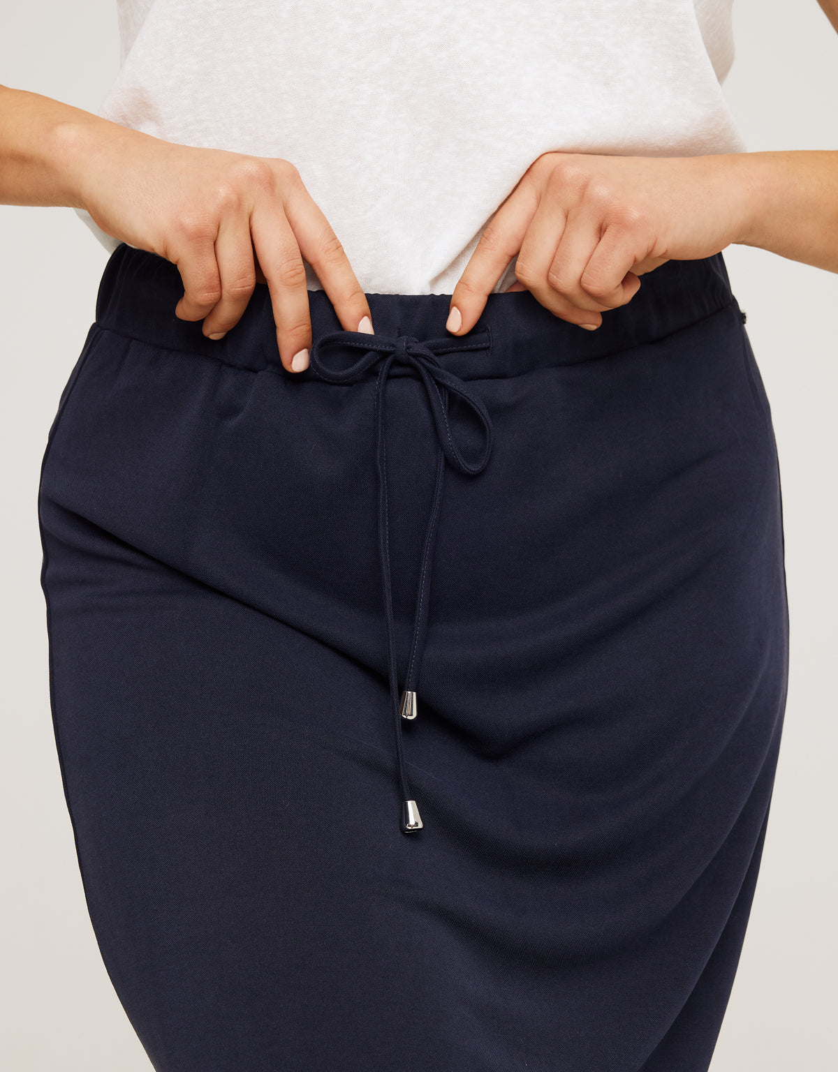 Falda Midi Azul Marino - Claudinasa 4