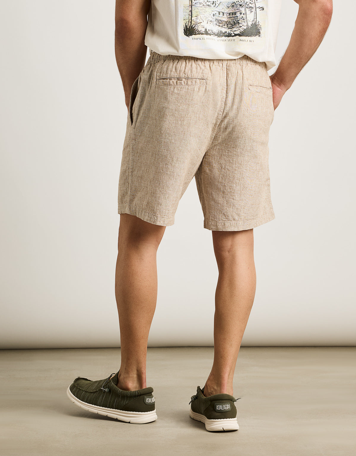 Bermuda en lin beige - Damiano