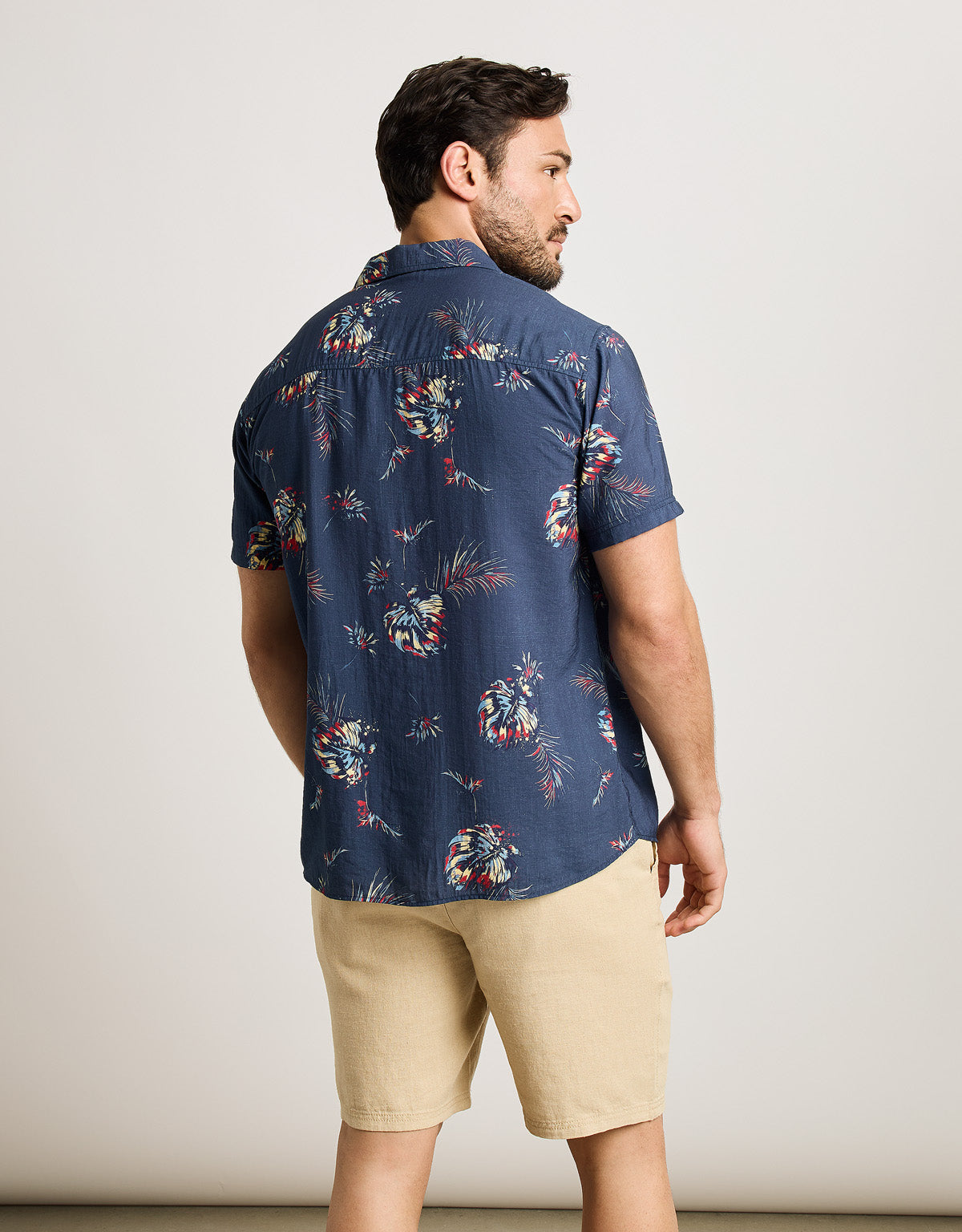 Camisa Manga Corta Azul Marino - Chofy 3