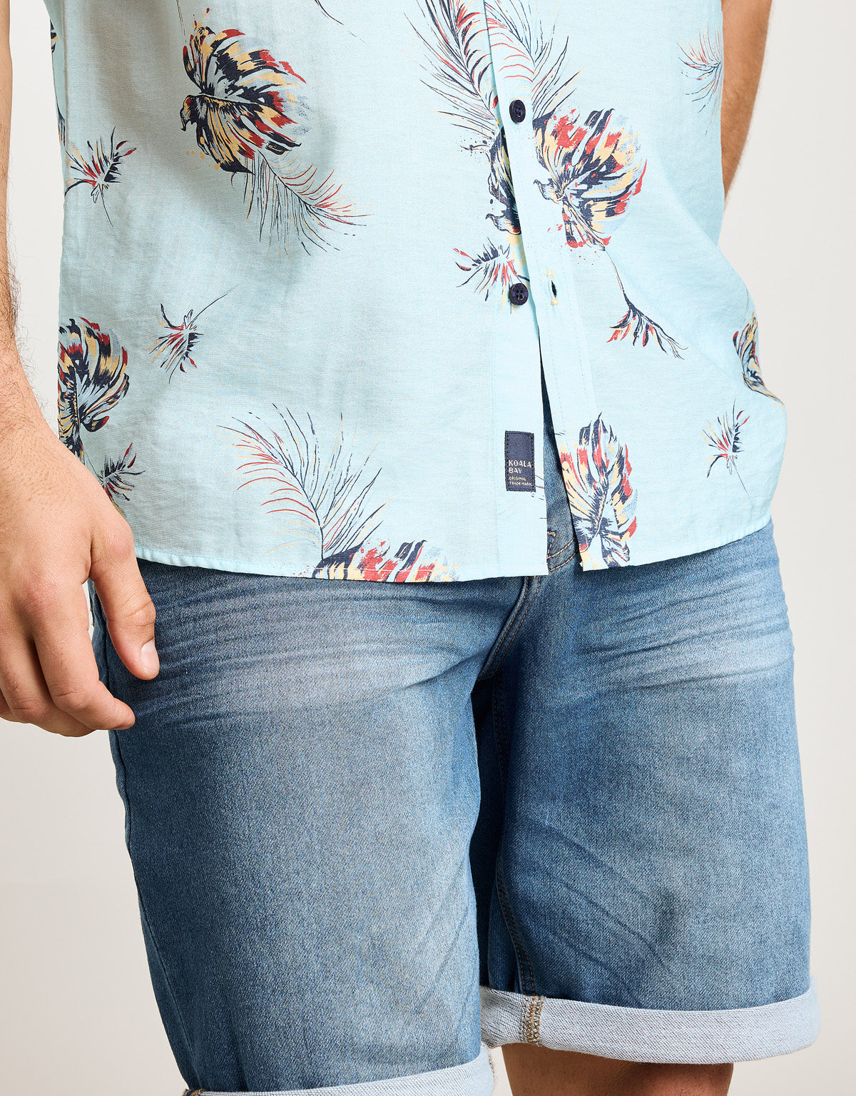 Camisa Manga Corta Azul Celeste - Chofy 5