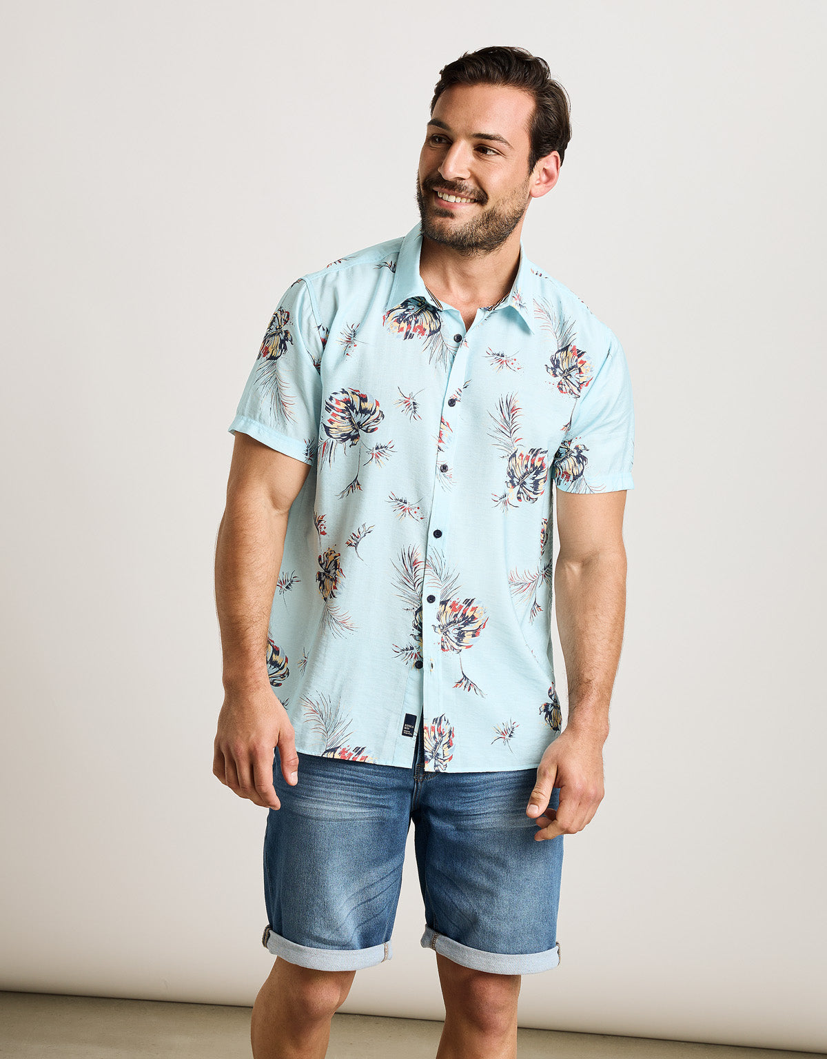 Camisa Manga Corta Azul Celeste - Chofy