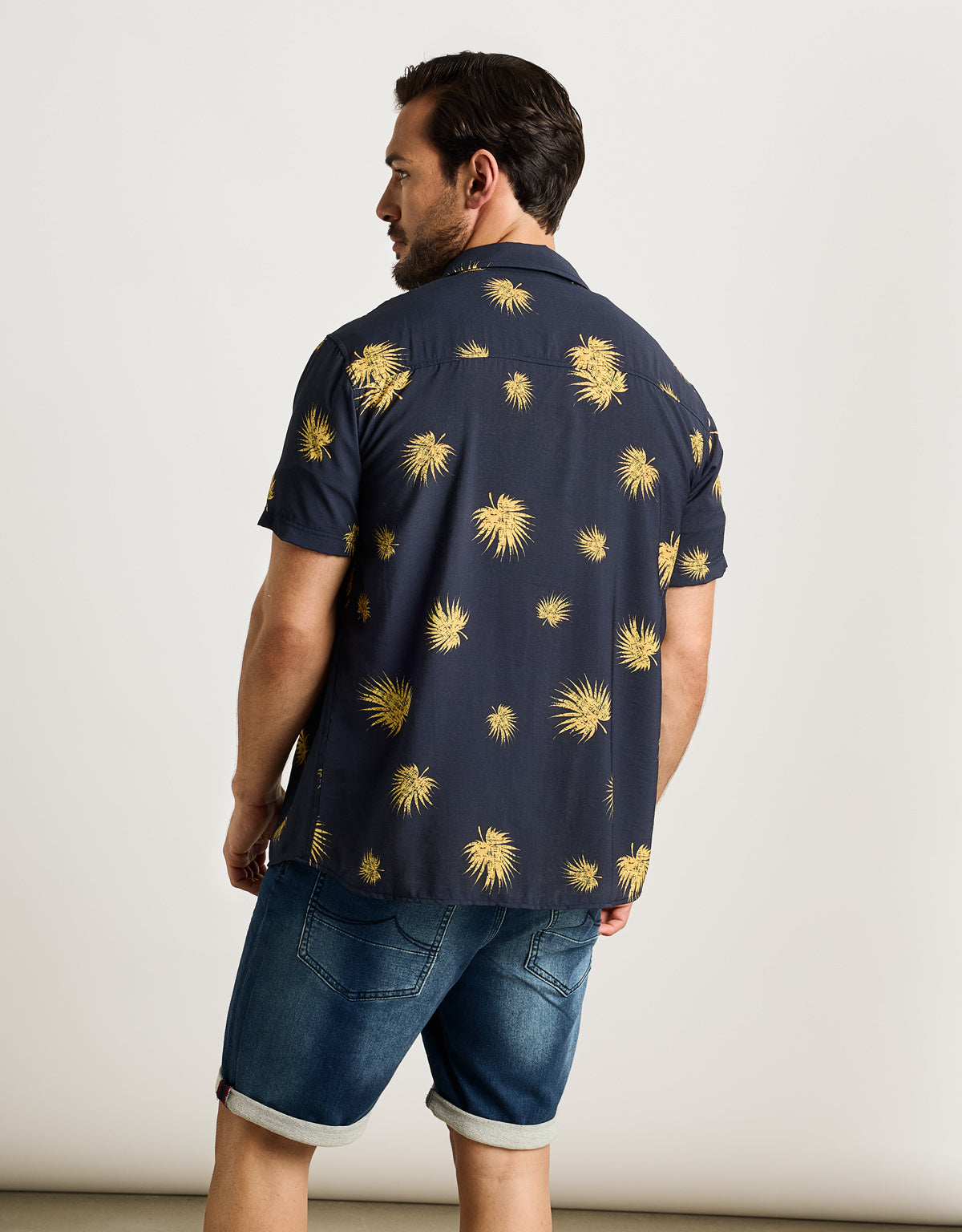 Camisa Manga Corta Azul Marino - Sunflower 3
