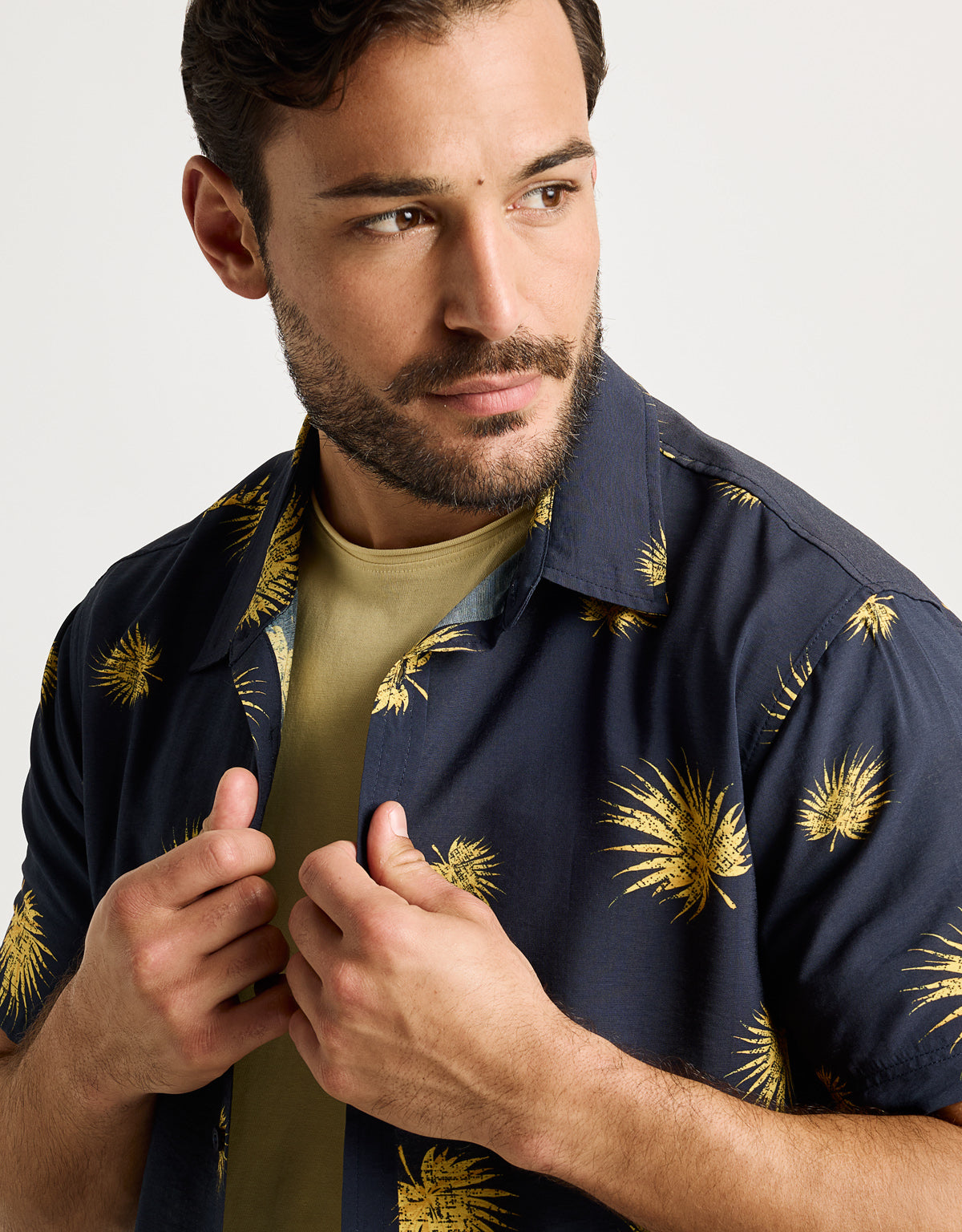 Camisa Manga Corta Azul Marino - Sunflower 2