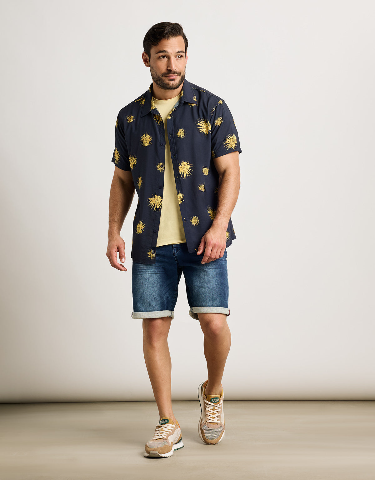 Camisa Manga Corta Azul Marino - Sunflower 6