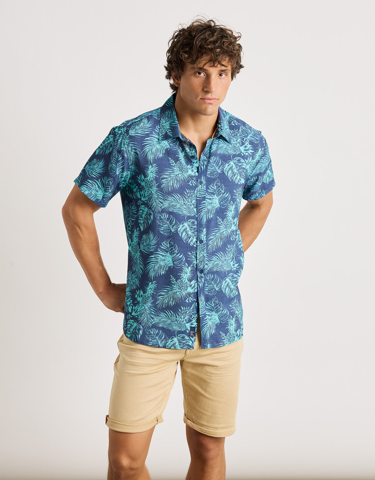 Camisa Manga Corta Azul - Westworld