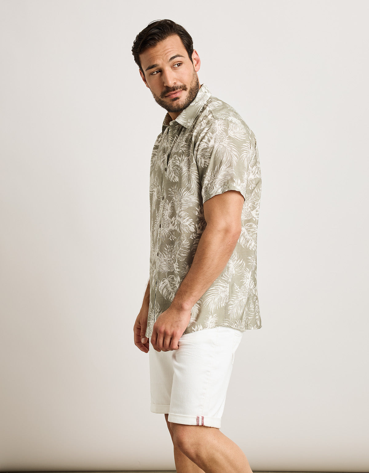 Camisa Manga Corta Caqui Claro - Westworld