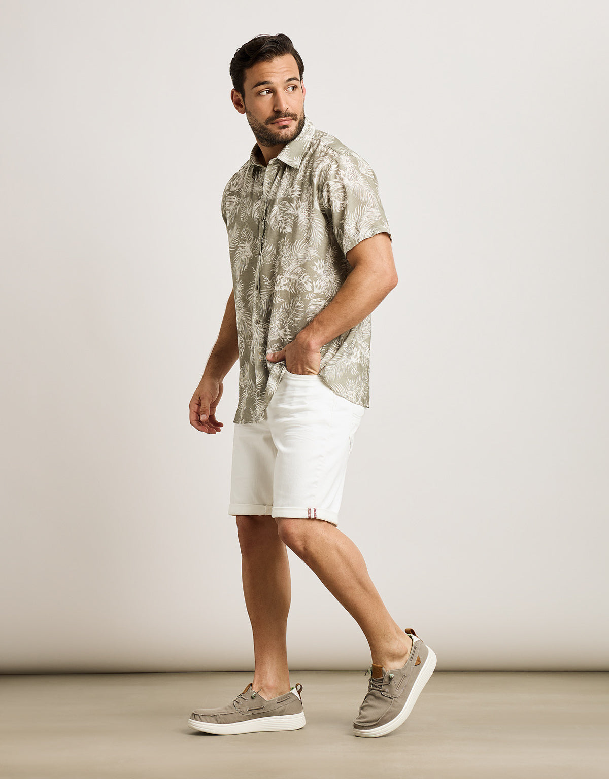 Camisa Manga Corta Caqui Claro - Westworld 6