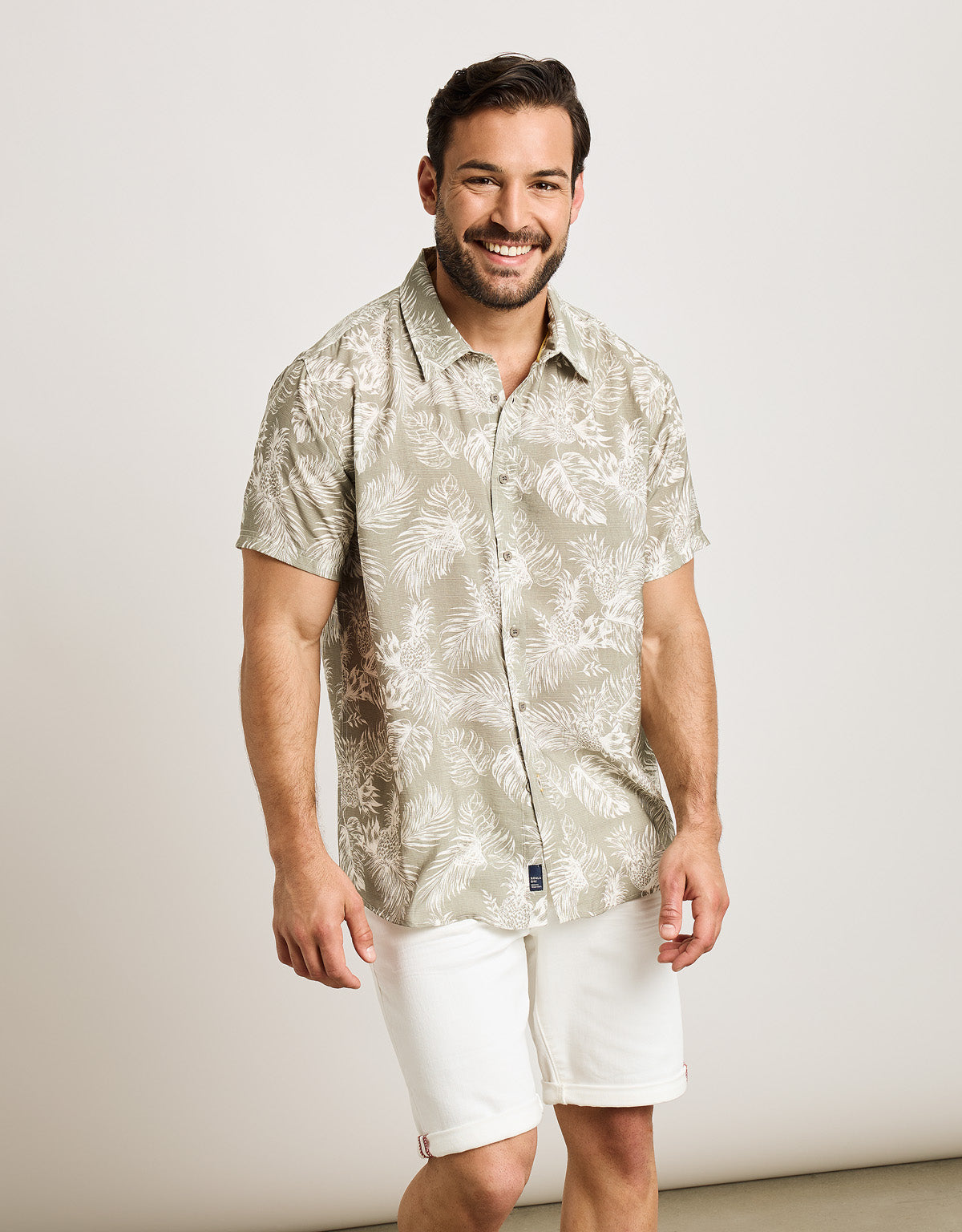 Camisa Manga Corta Caqui Claro - Westworld 4