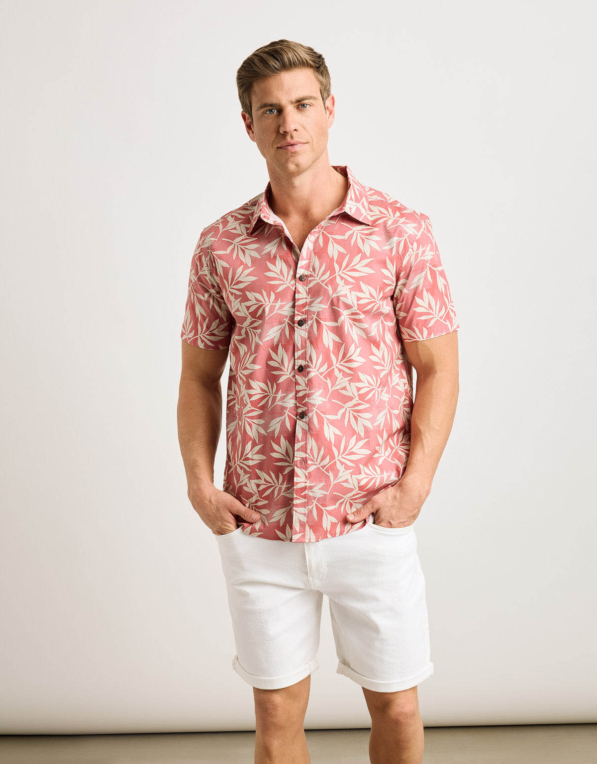 Camisa Manga Corta Coral - Avis
