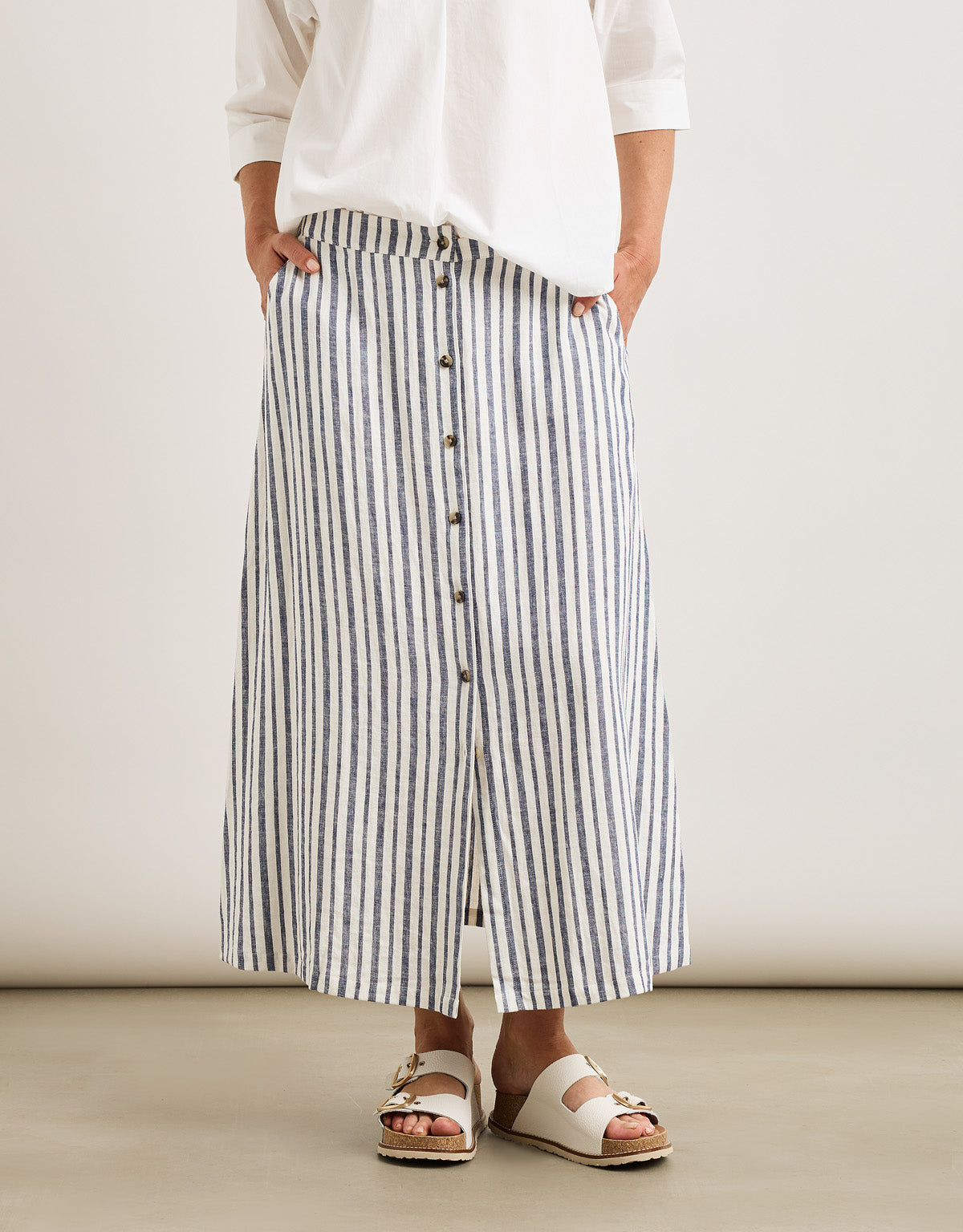 Falda Midi Azul - Sailora