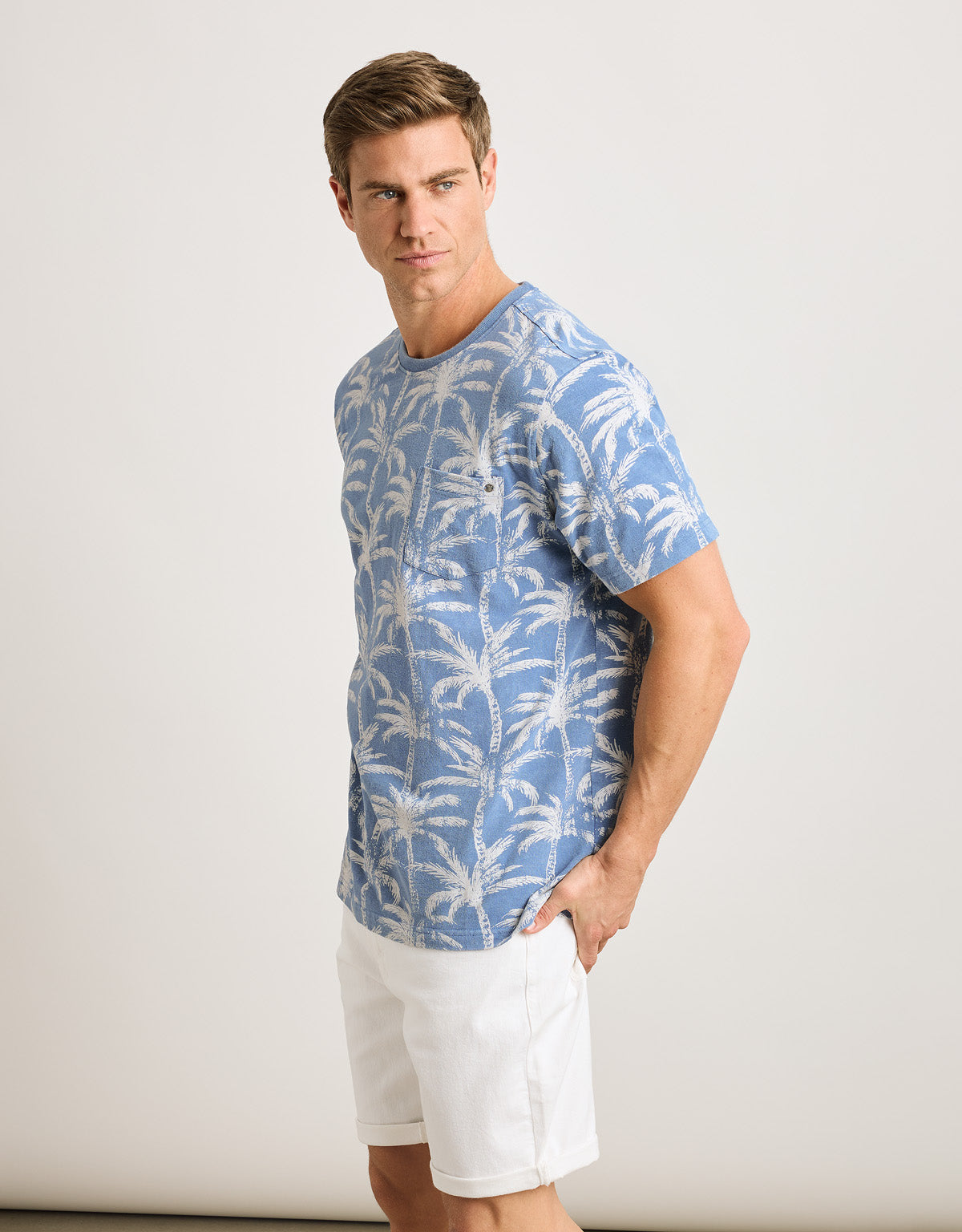 Camiseta Manga Corta Azul - Lagoa 3