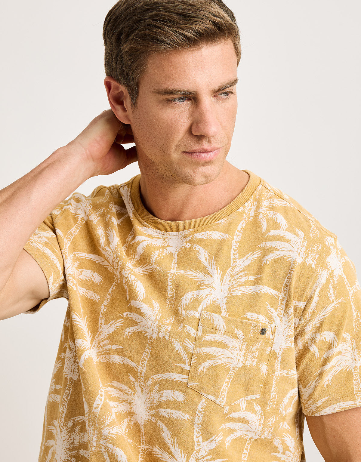 Camiseta Manga Corta Mostaza - Lagoa 2