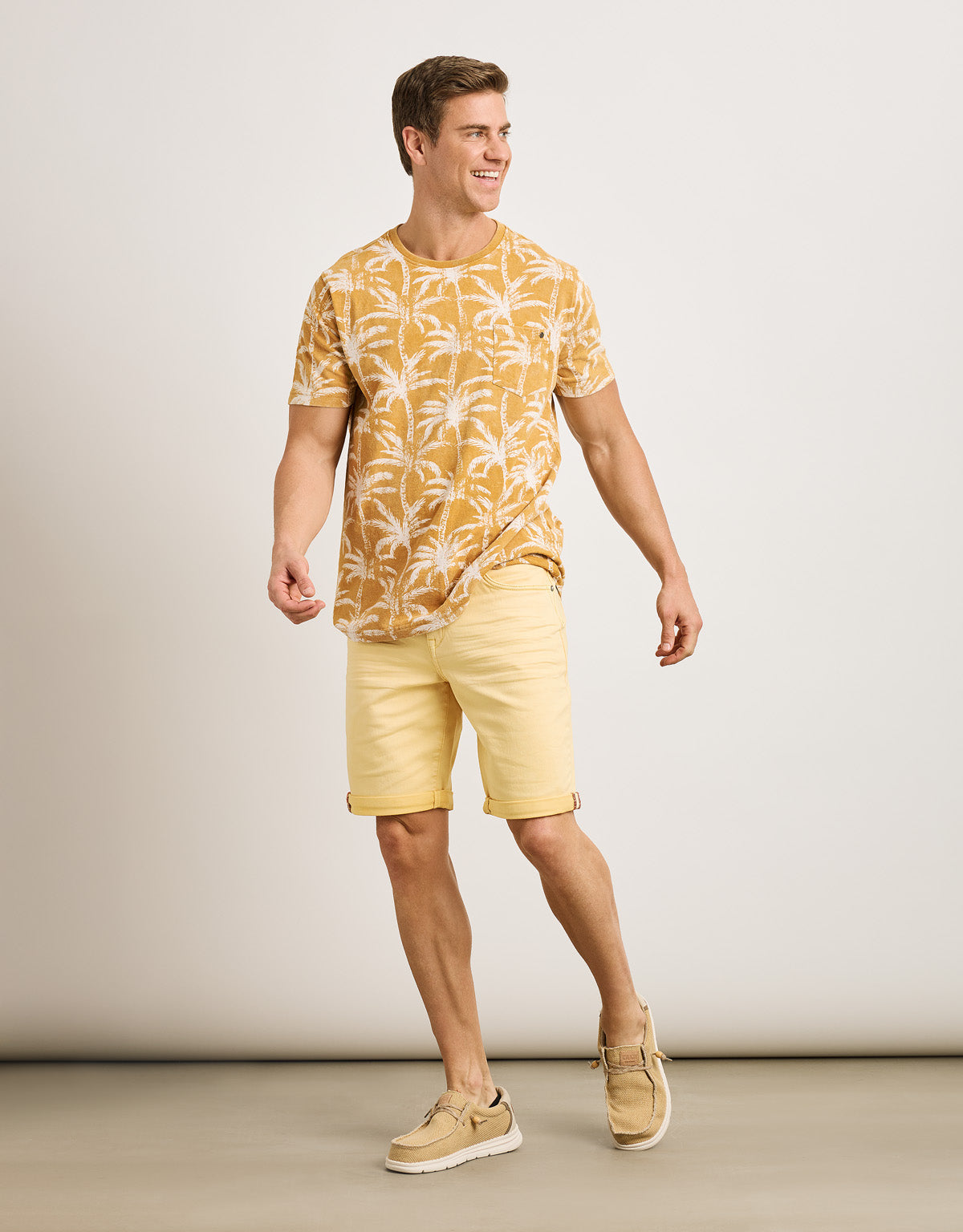 Camiseta Manga Corta Mostaza - Lagoa 6