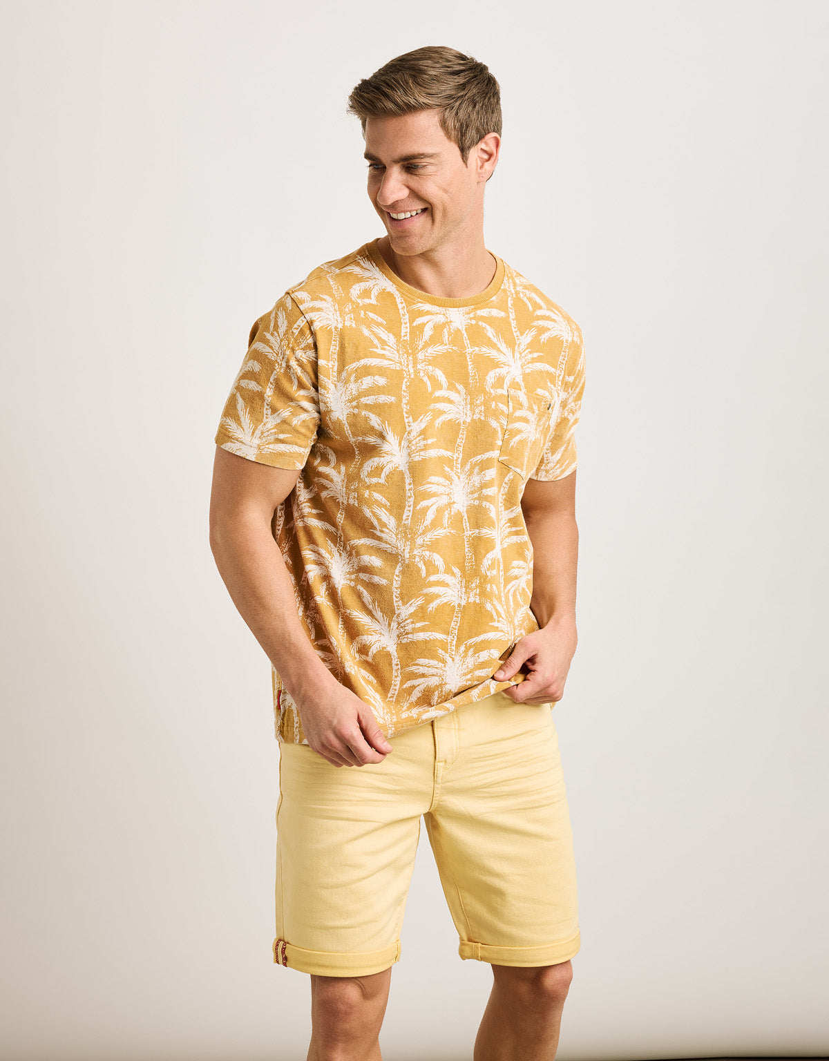 Camiseta Manga Corta Mostaza - Lagoa