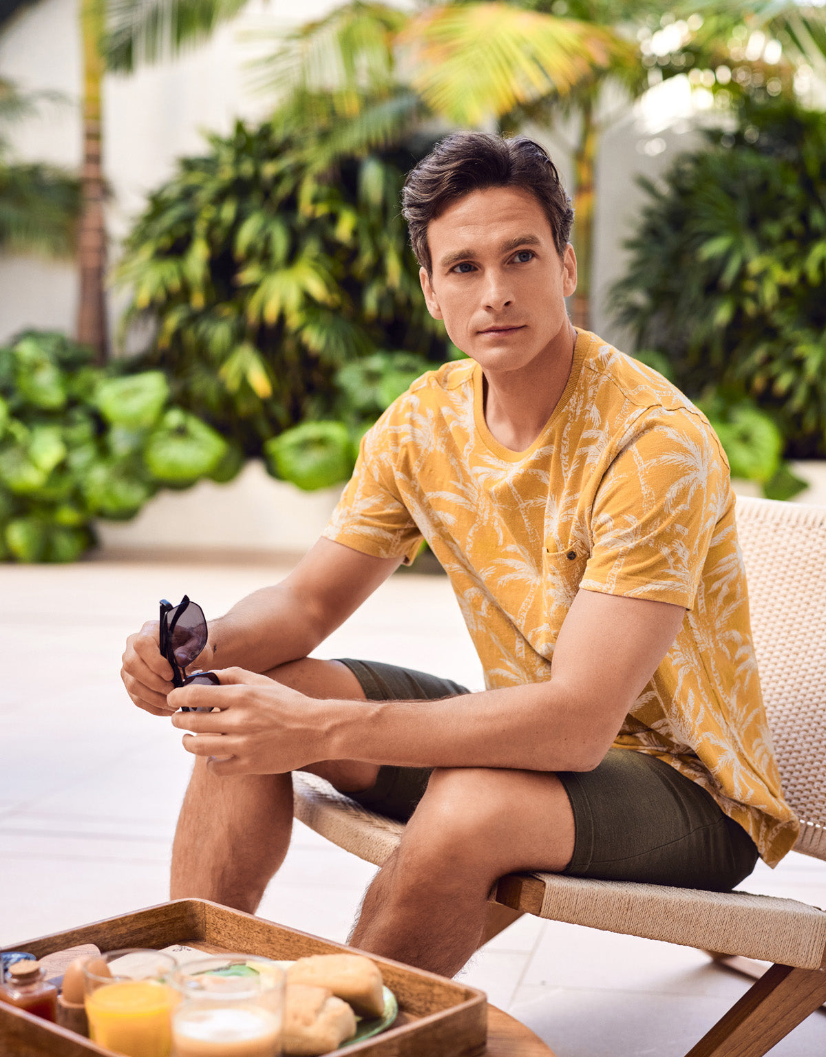 Camiseta Manga Corta Mostaza - Lagoa