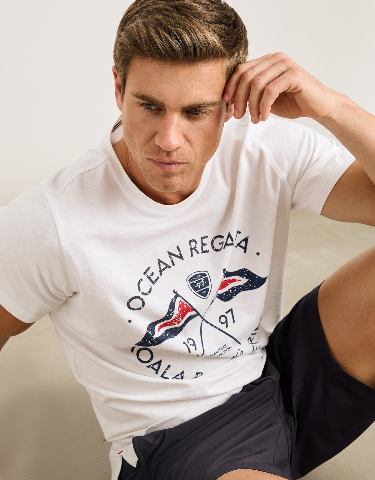 Camiseta Manga Corta Blanco - Serres 5