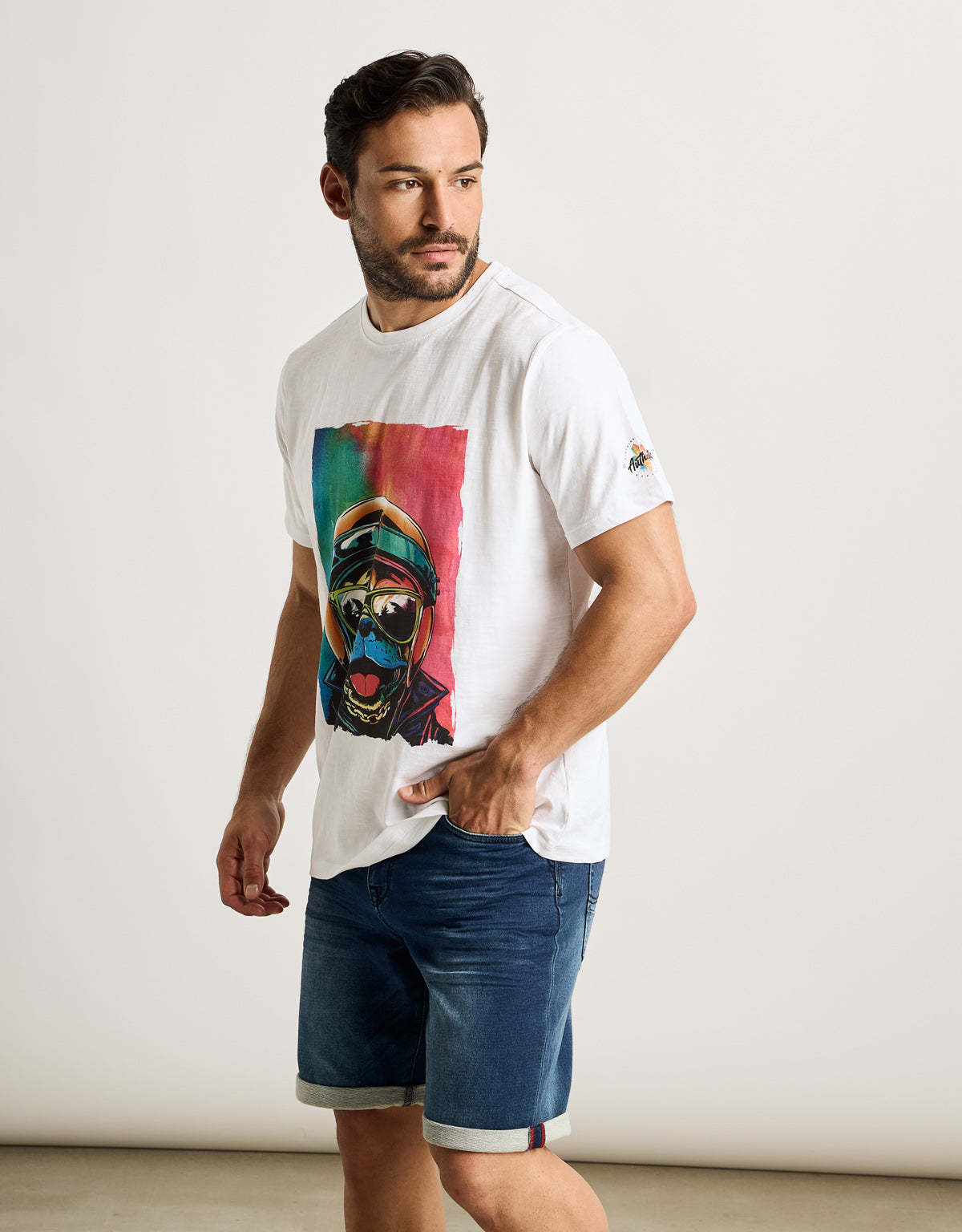 Camiseta Manga Corta Blanco - Rugusu 4