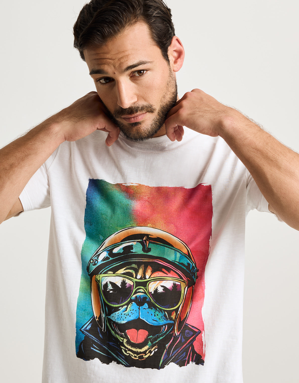 Camiseta Manga Corta Blanco - Rugusu 2