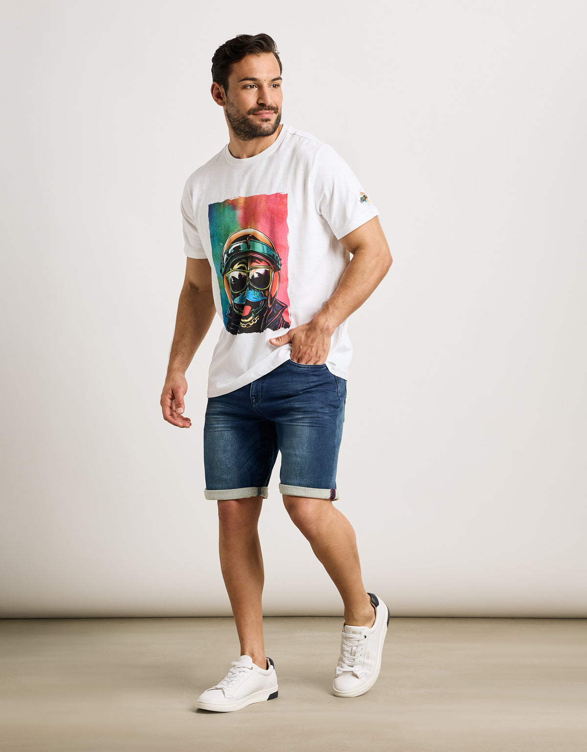 Camiseta Manga Corta Blanco - Rugusu 6