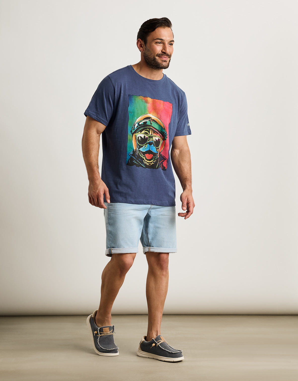 Navy Blue Short Sleeve T-Shirt - Rugusu