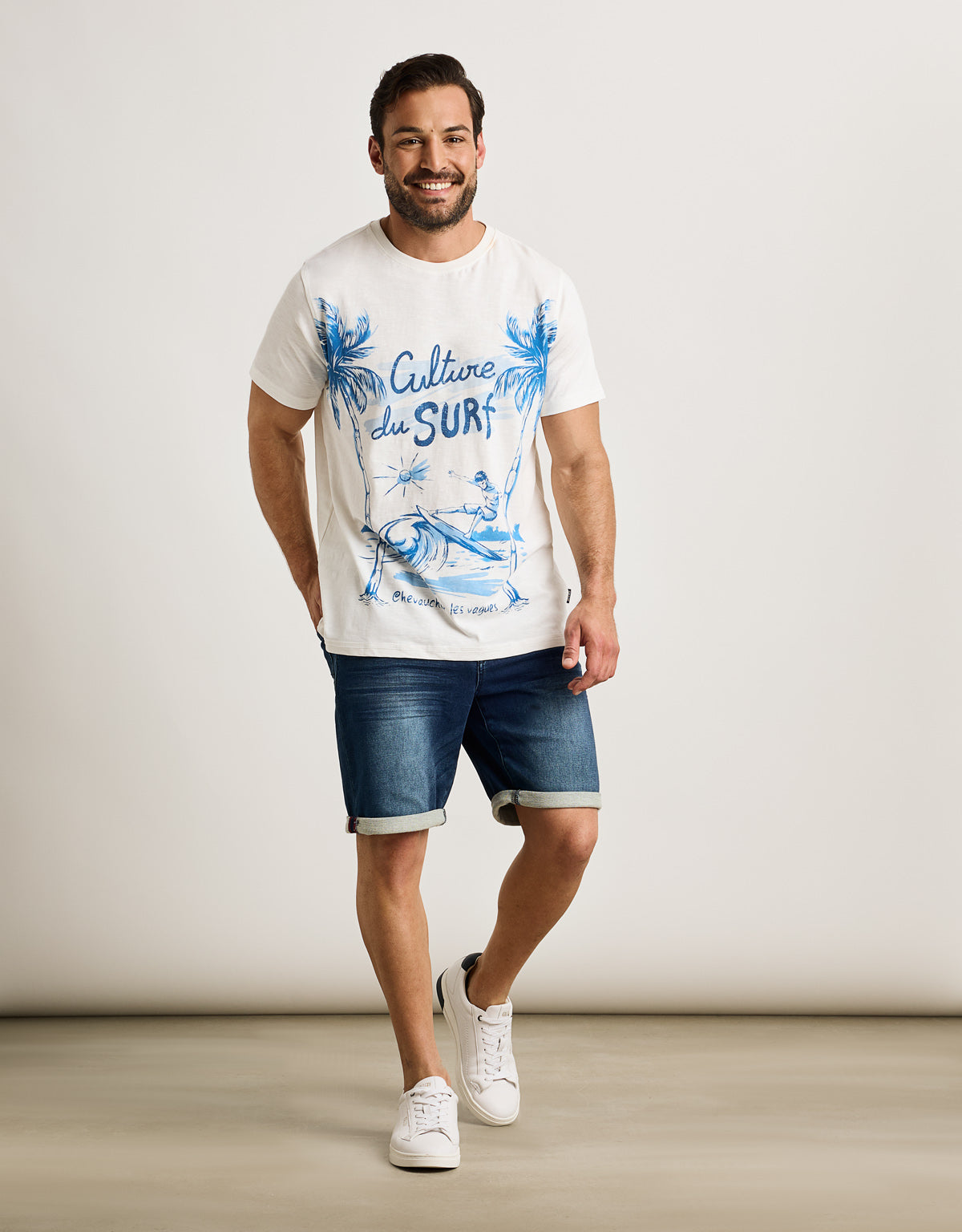 Camiseta Manga Corta Blanco - Kibus 5