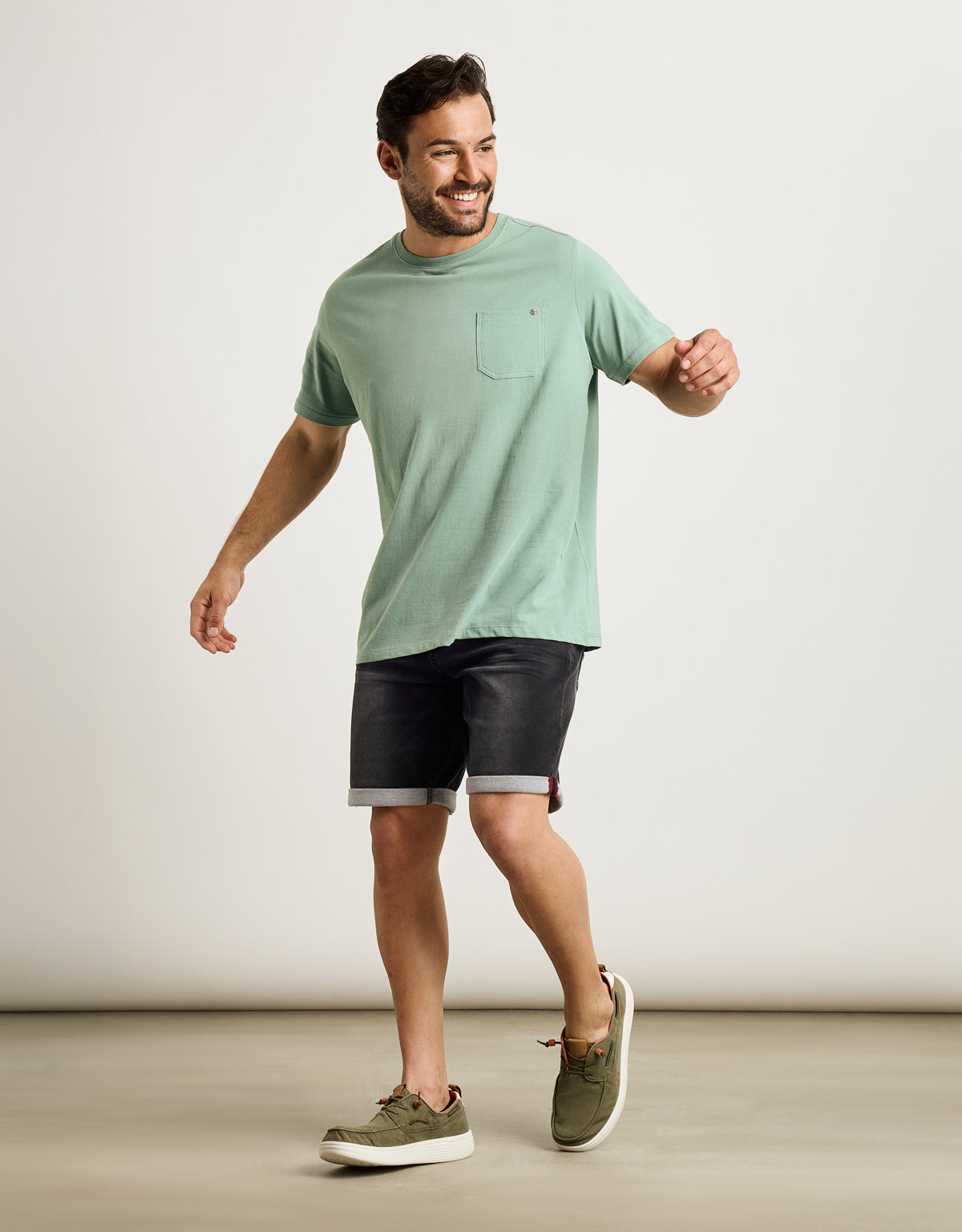 Camiseta Manga Corta Azul Verde - Astro 5